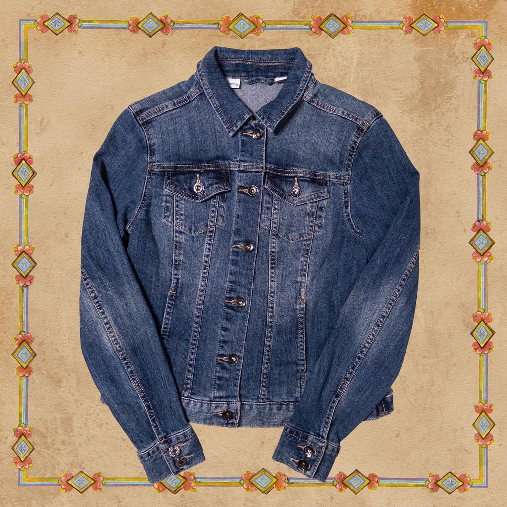 Medieval Snail Cat Jean Jacket