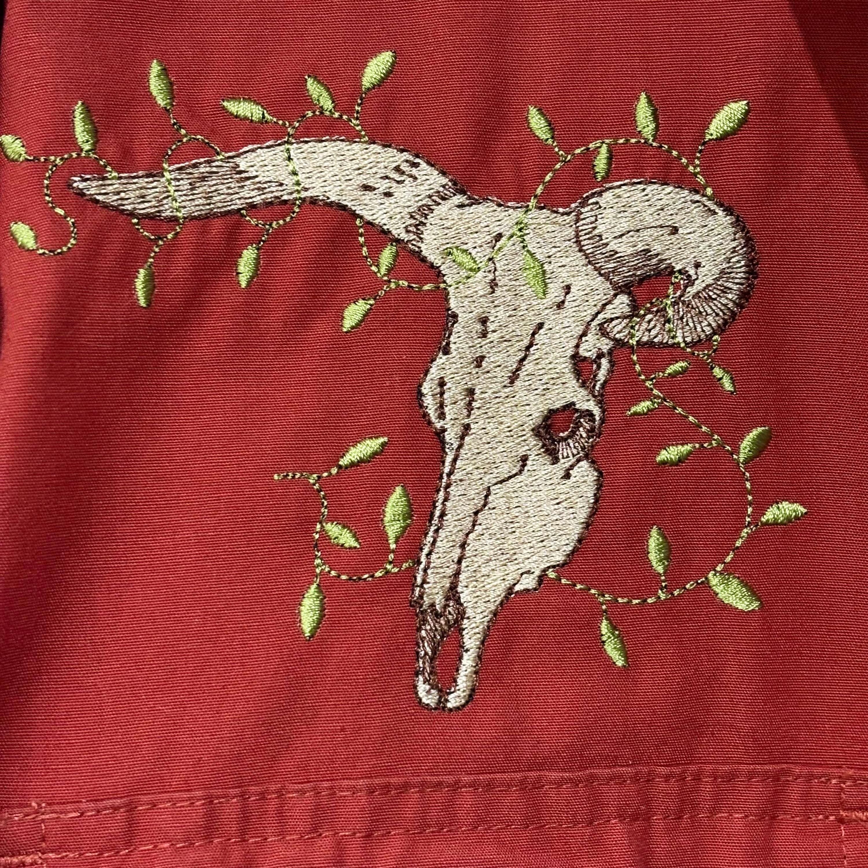 Western Cow Skull Workwear Jacket