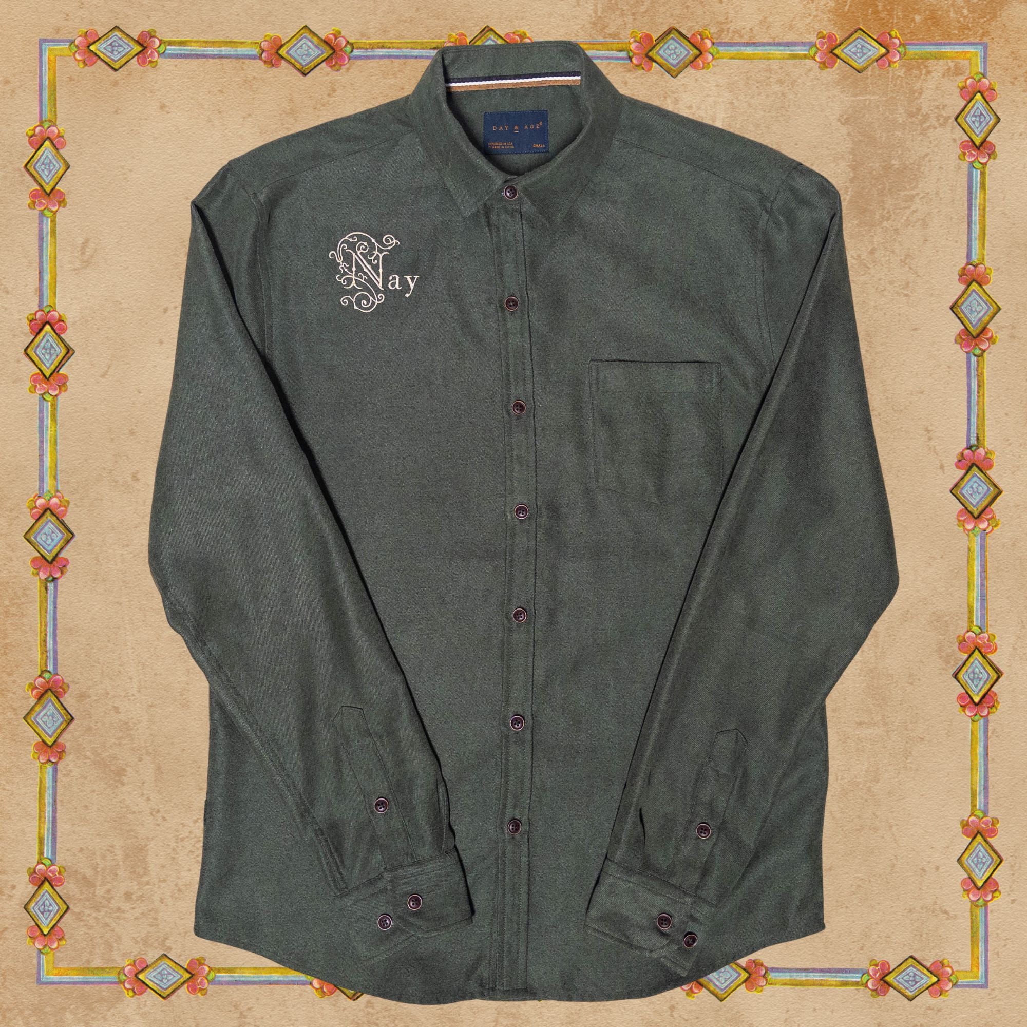 Medieval Rejection Shirt in Bog Green
