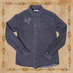 Trio of Teeth Gray Denim Shirt