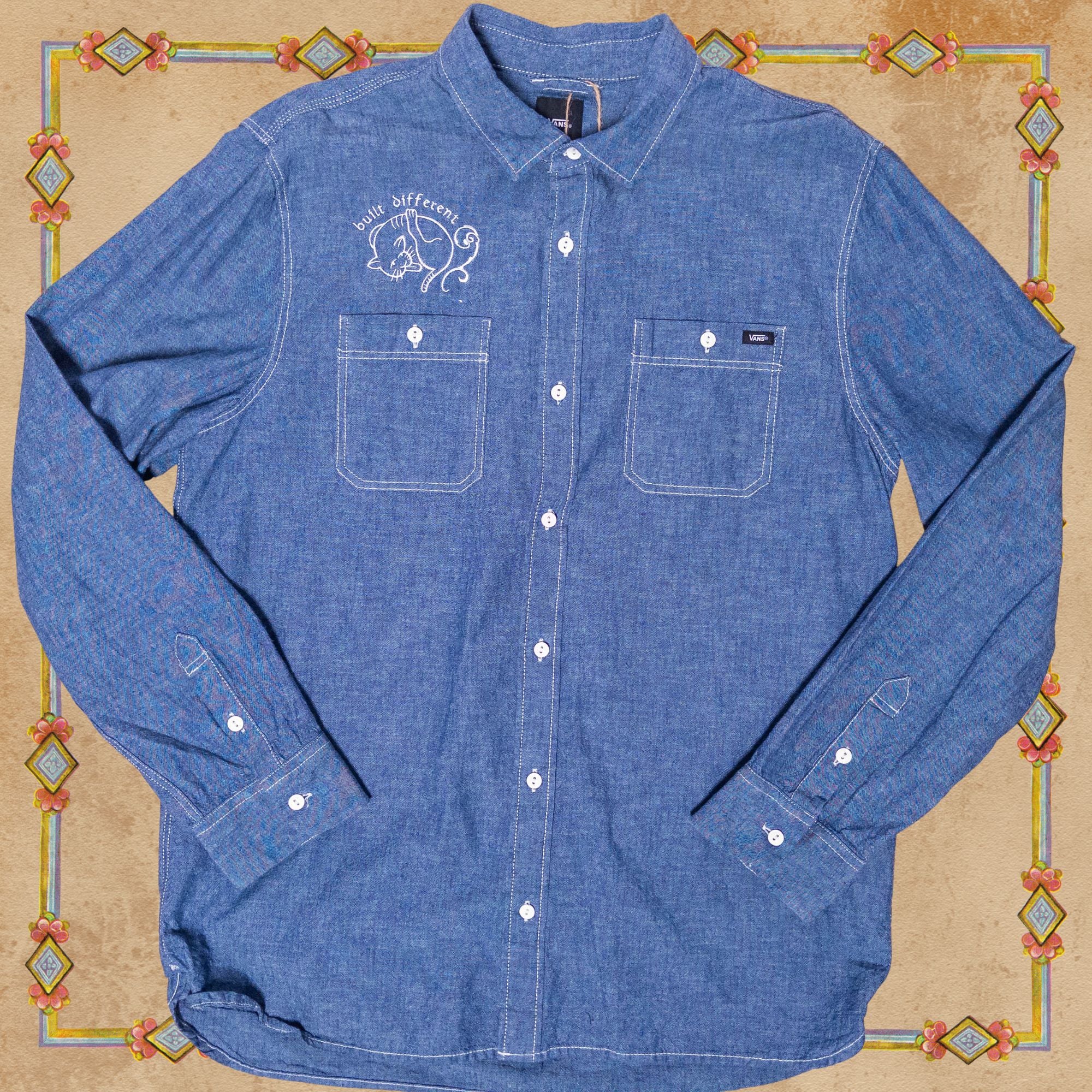 Vans Built Different Medieval Cat Shirt