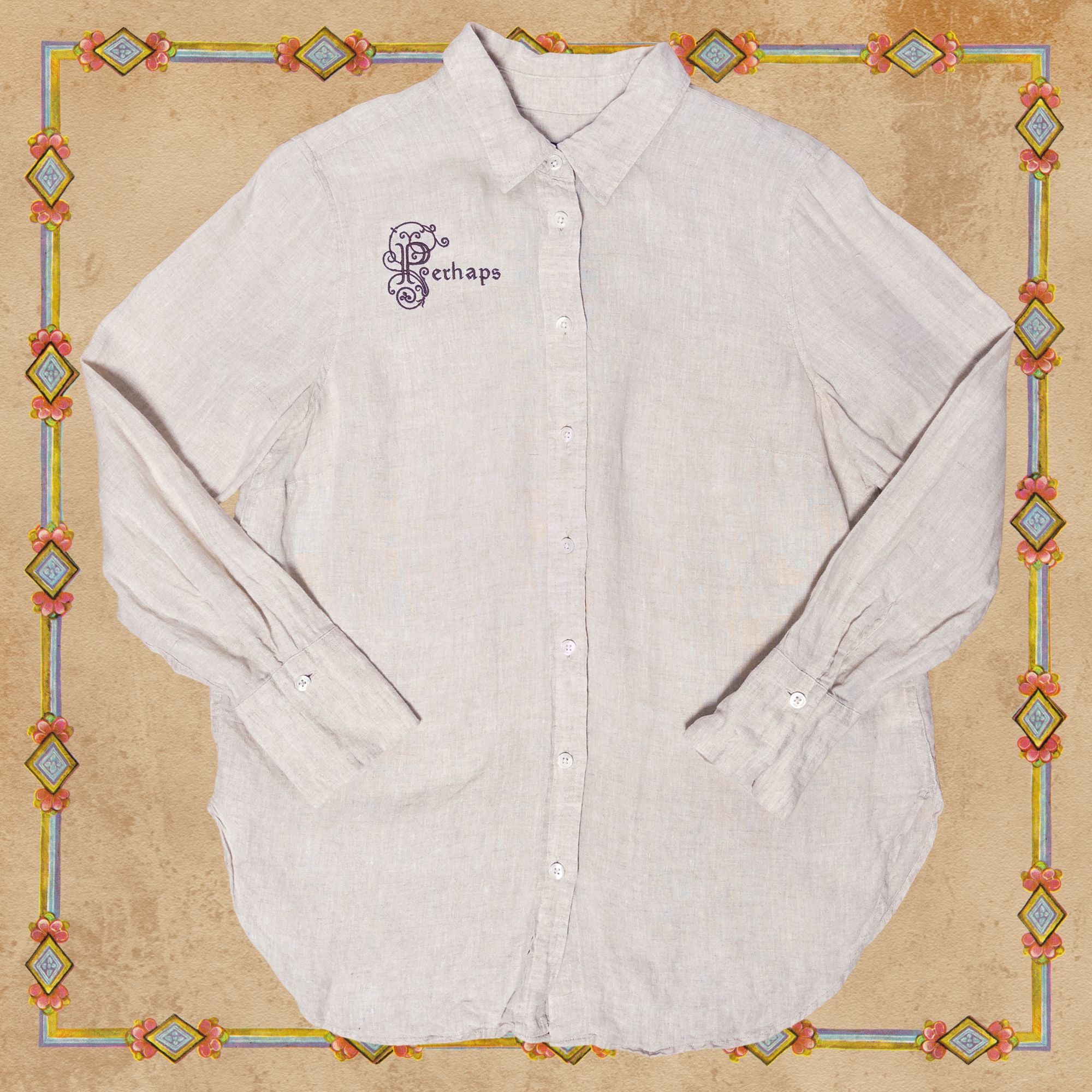 Perhaps Linen Poet Shirt