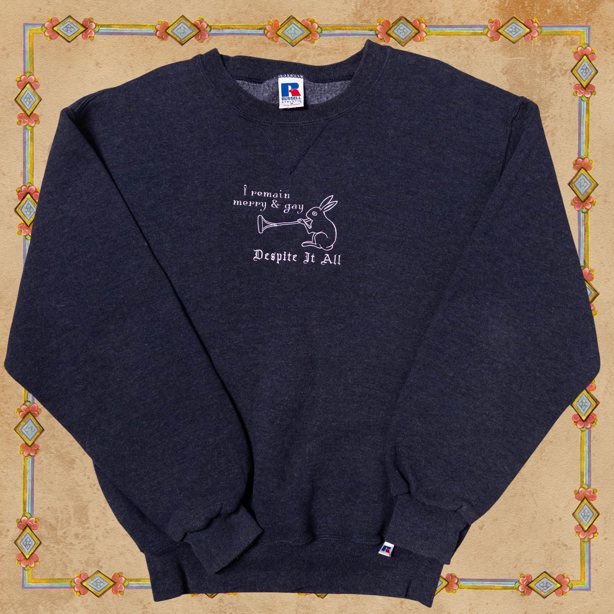 Merry and Gay Medieval Rabbit Crewneck Sweatshirt