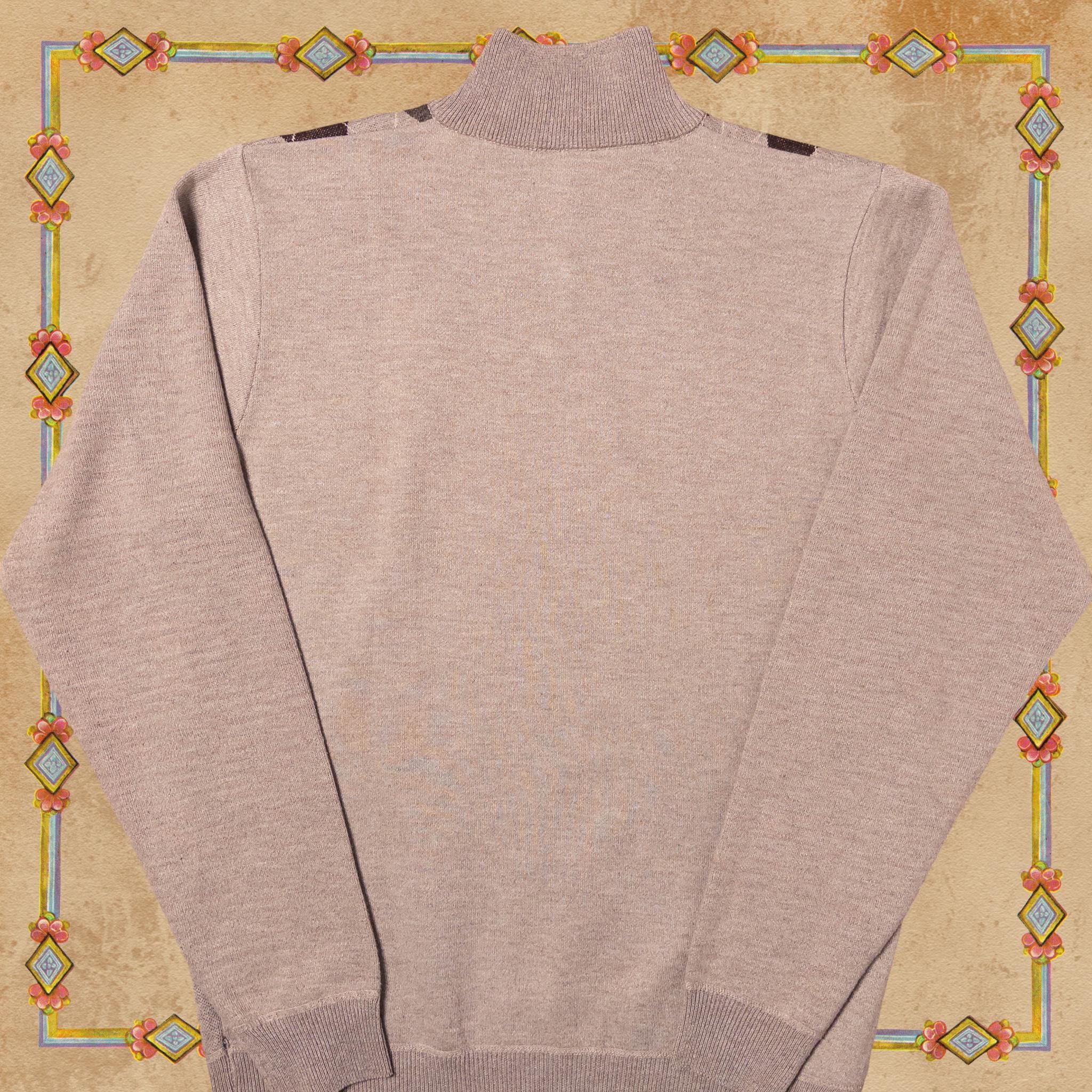 Medieval Snail Cat Argyle Sweater