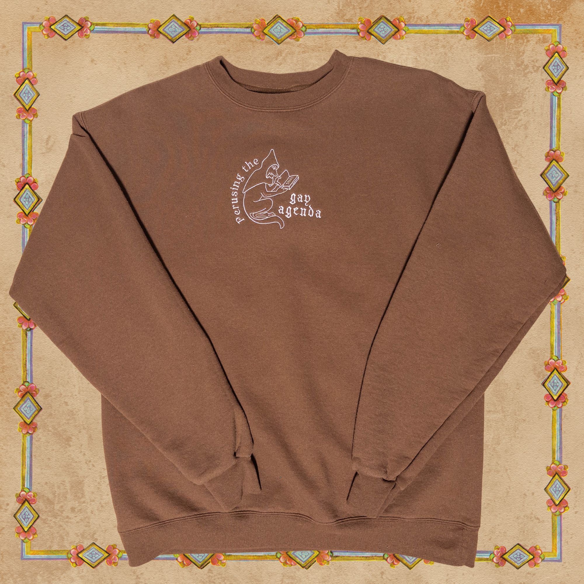 Gay Agenda Fox Medieval Sweatshirt in Brown