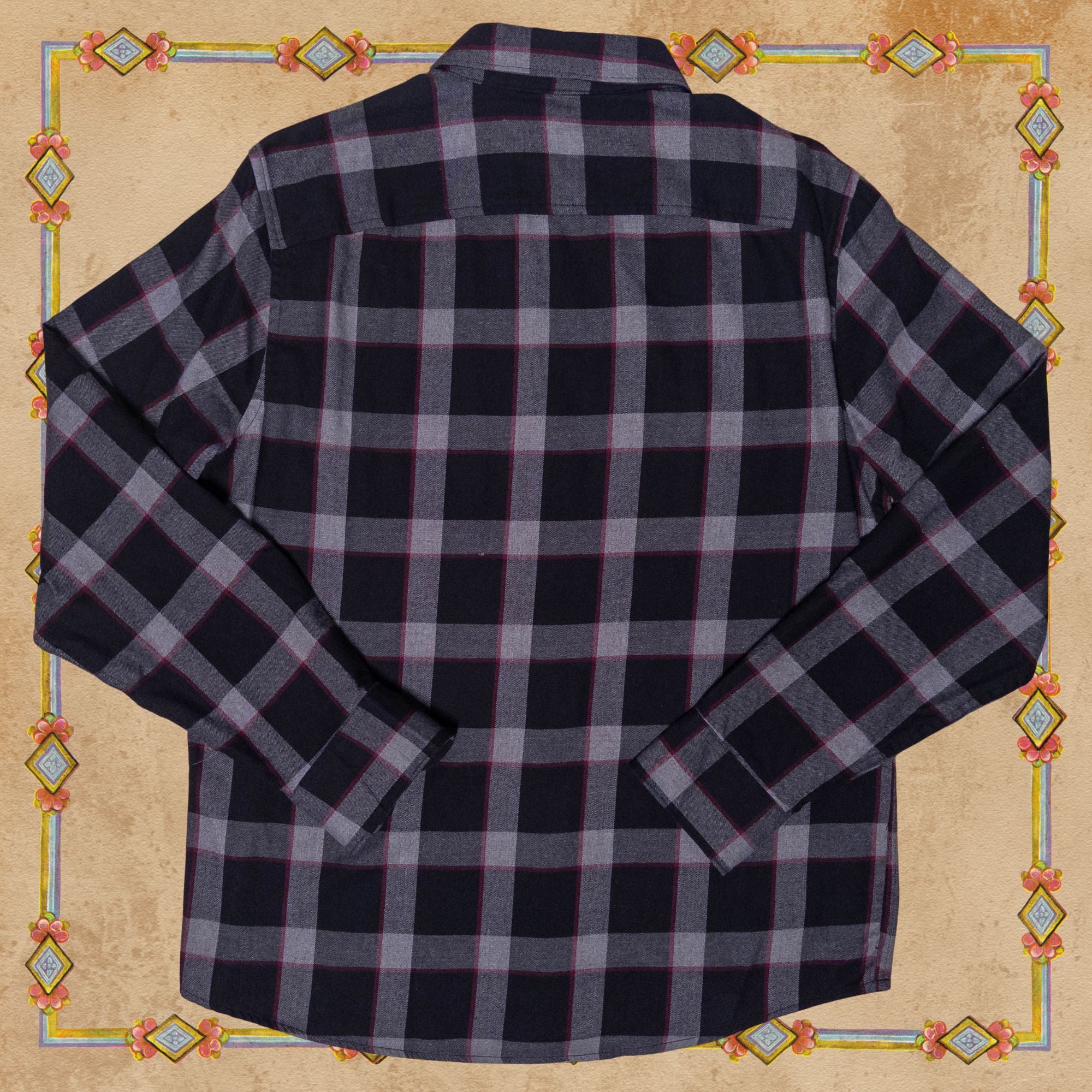 Medieval Cat Black Flannel Shirt