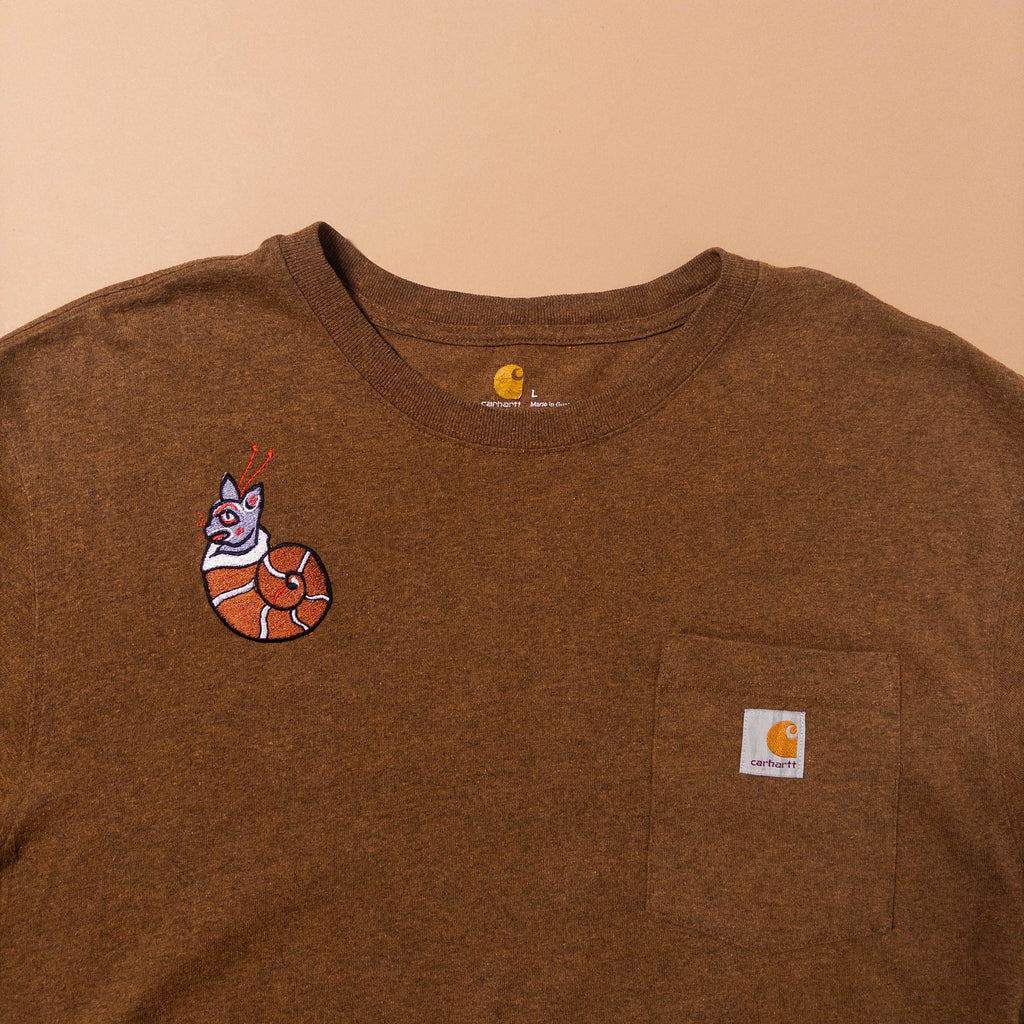 Medieval Snail Cat Carhartt T-Shirt
