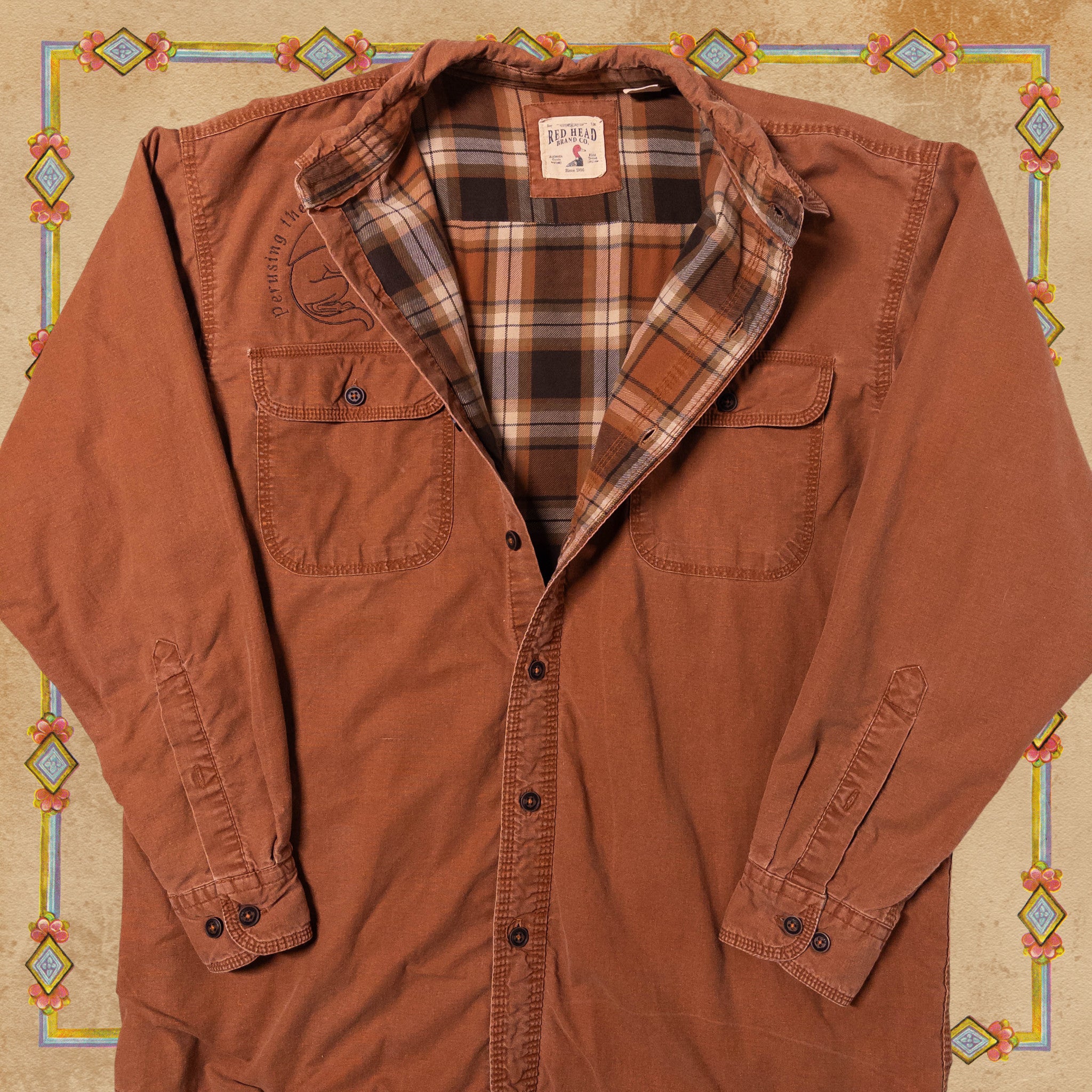 Gay Medieval Fox Jacket With Plaid Lining