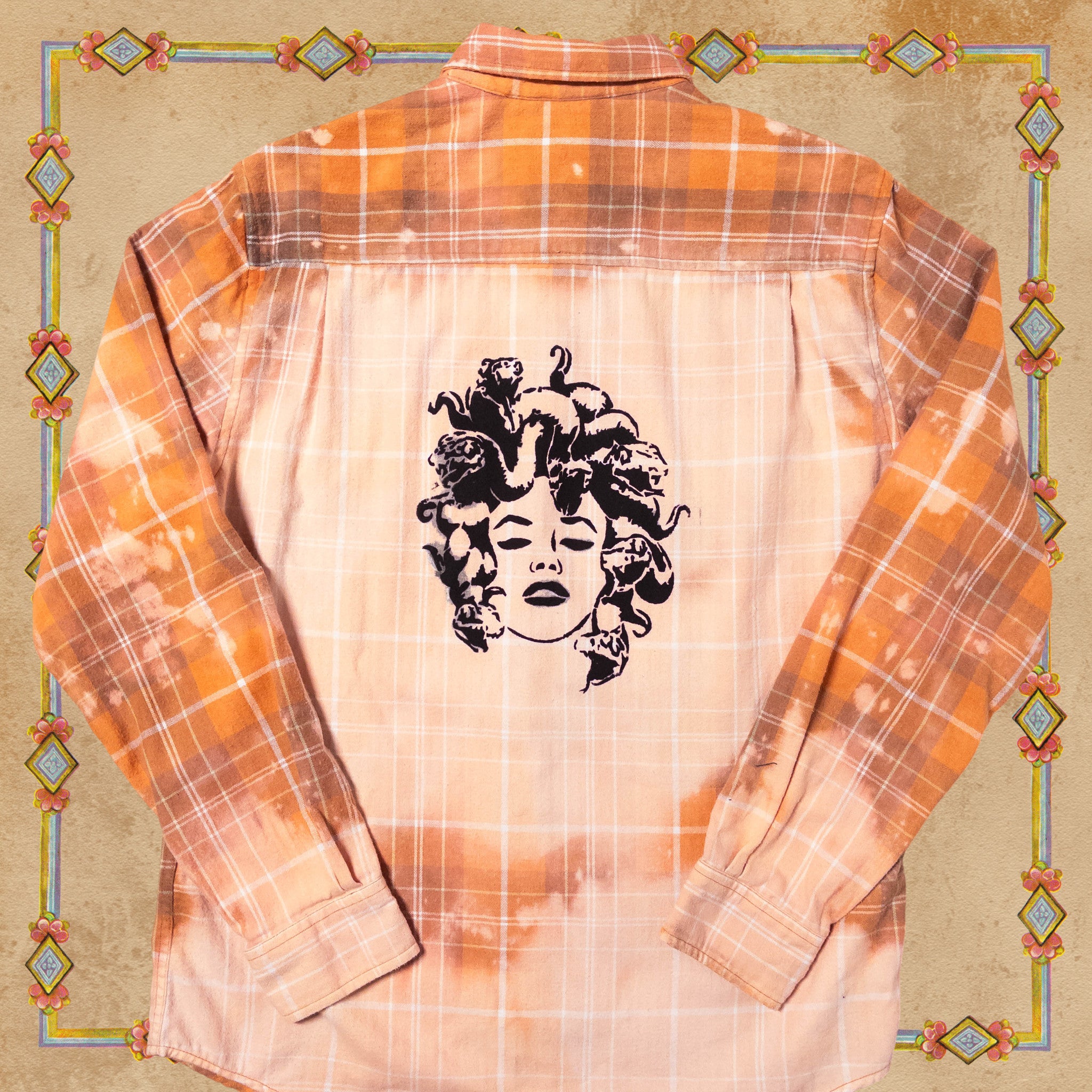 Bleached Medusa Flannel Shirt