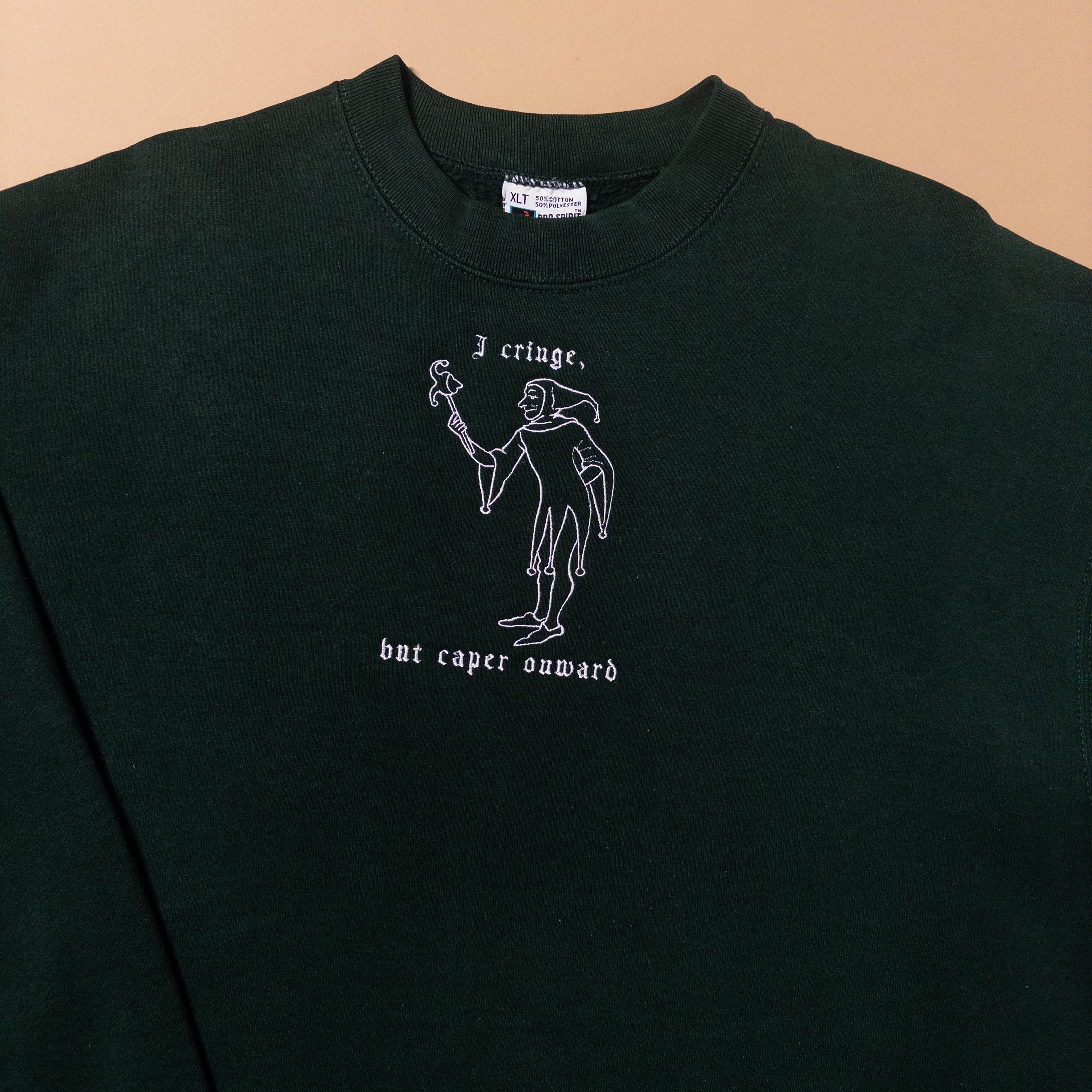 Cringe But Free Jester Crewneck Sweater