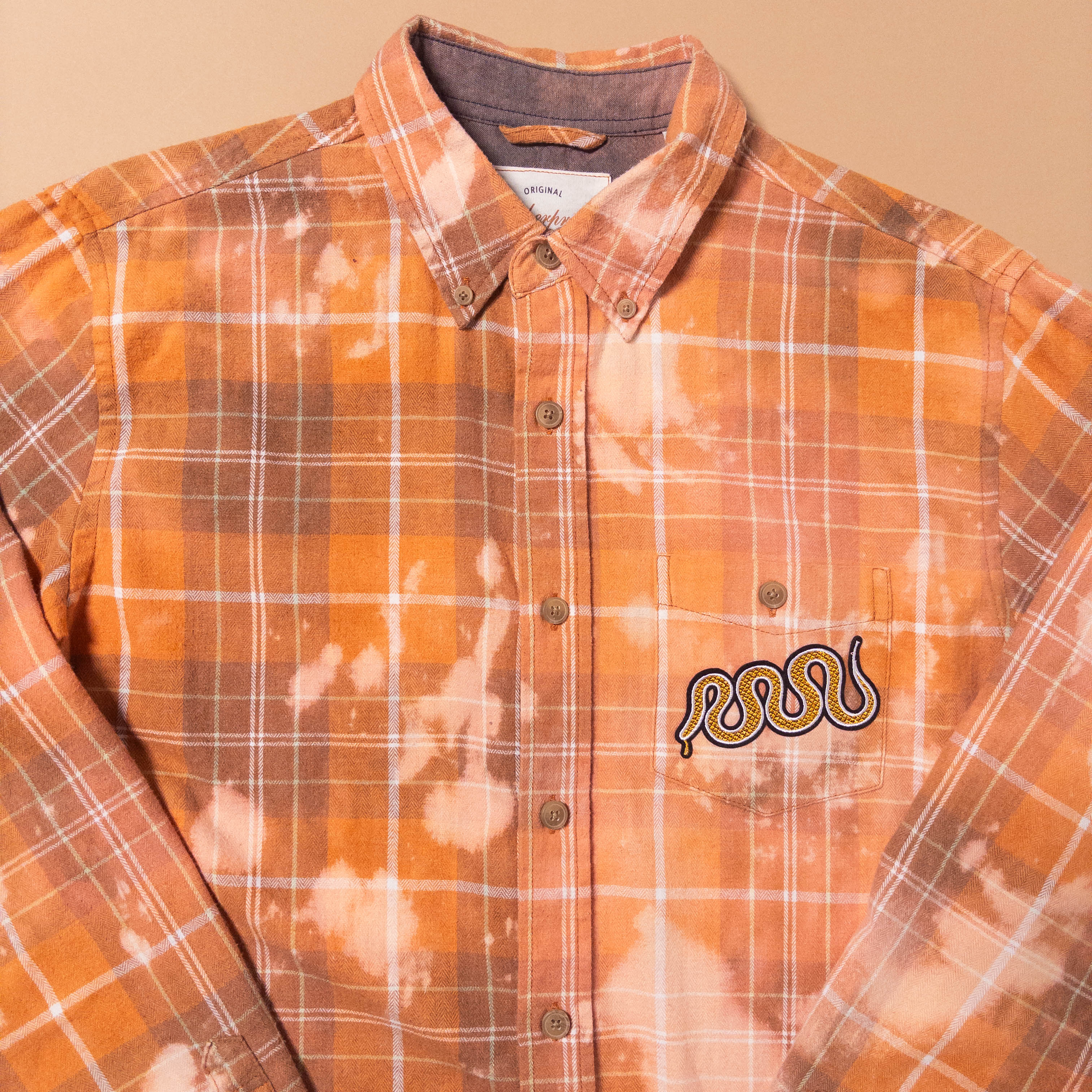 Bleached Medusa Flannel Shirt