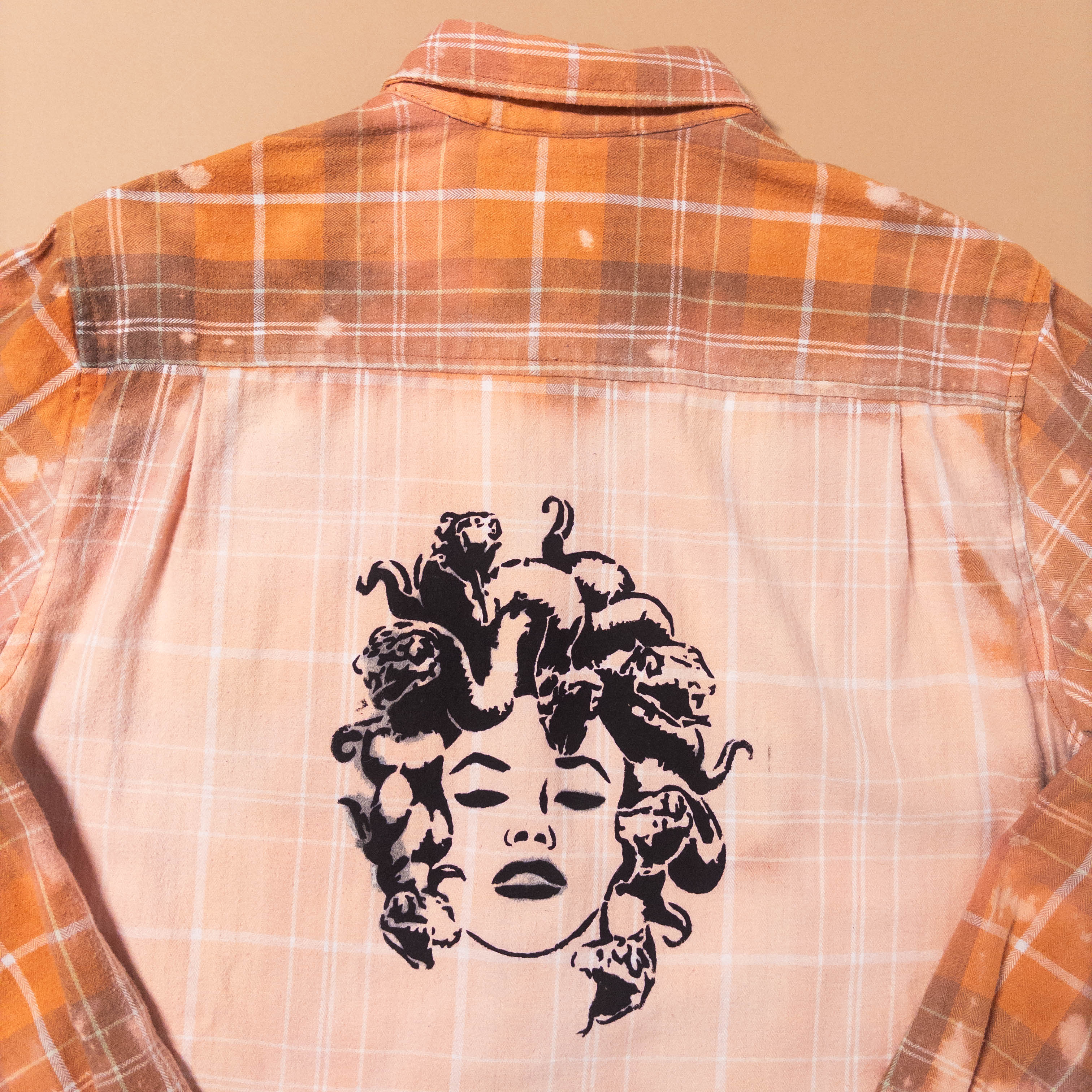 Bleached Medusa Flannel Shirt