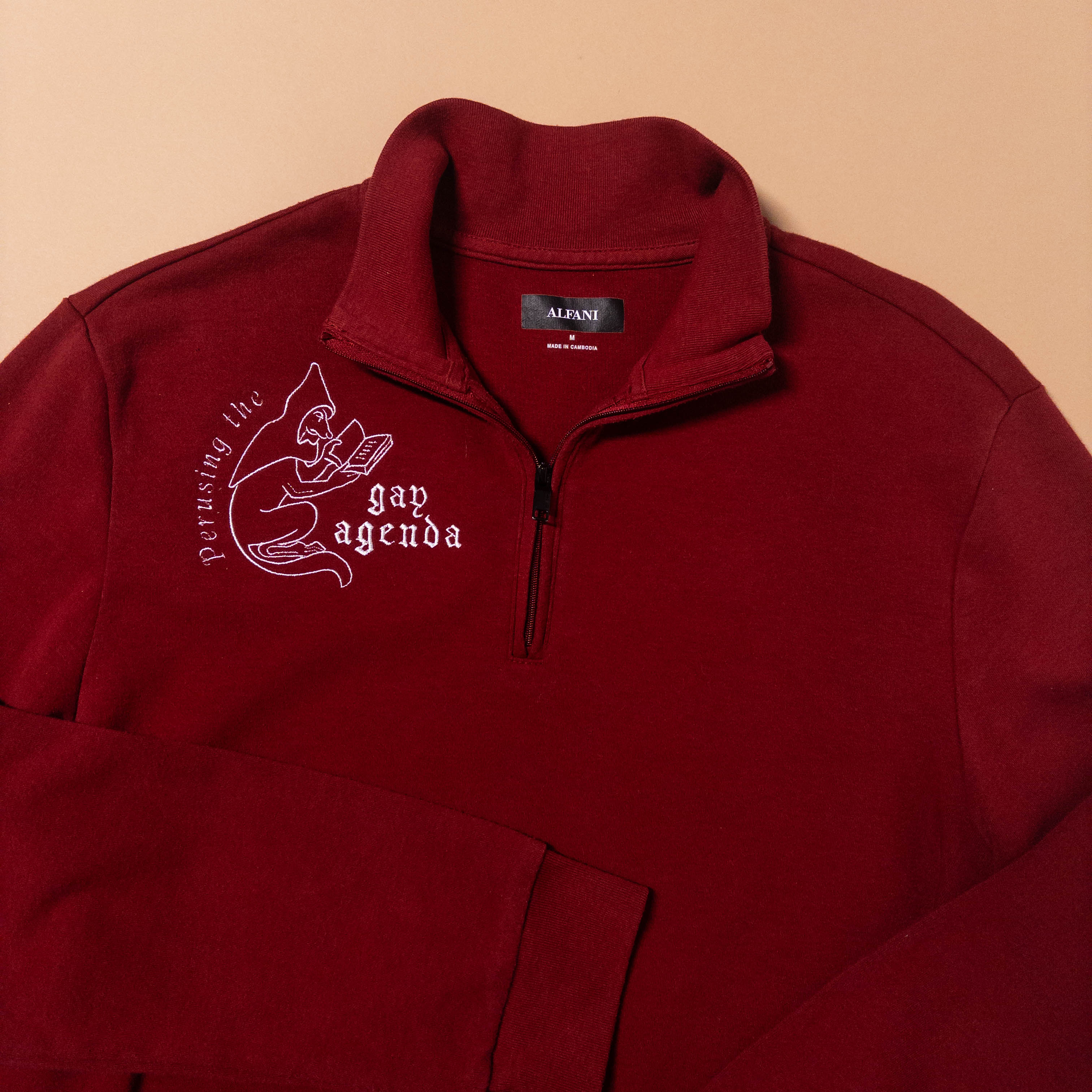 Gay Medieval Fox Quarter Zip Sweater