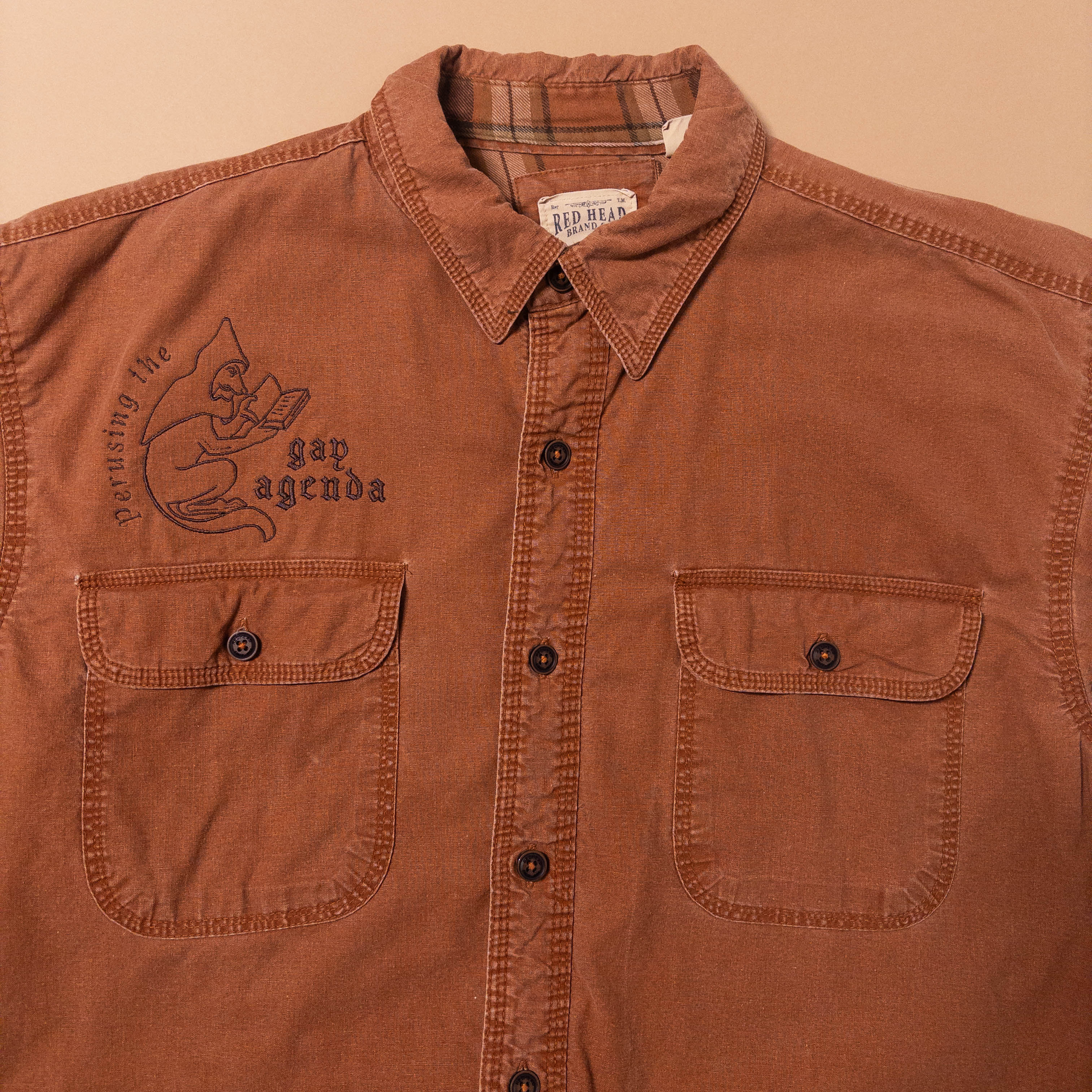 Gay Medieval Fox Jacket With Plaid Lining