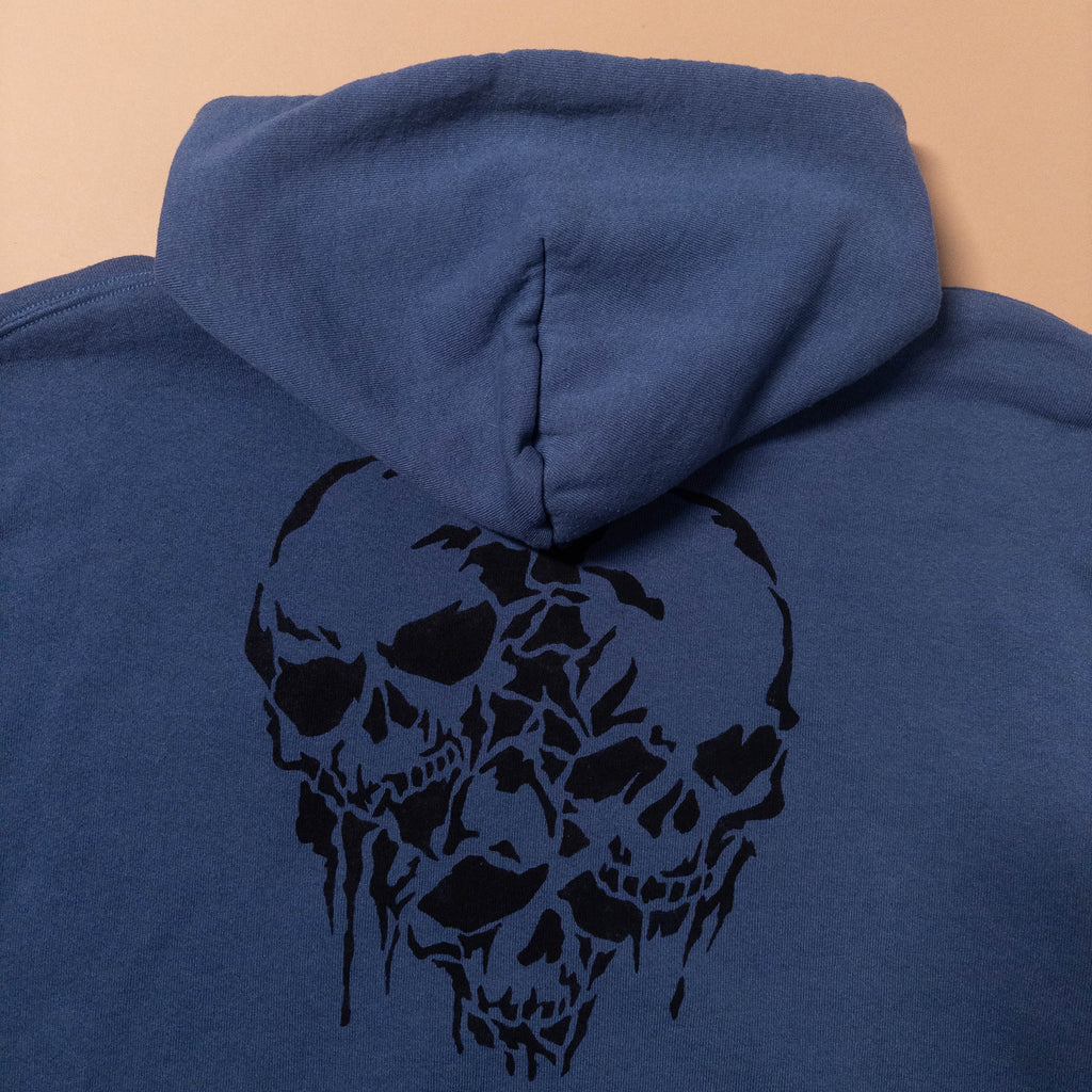 Trio of Skulls Upcycled Hoodie