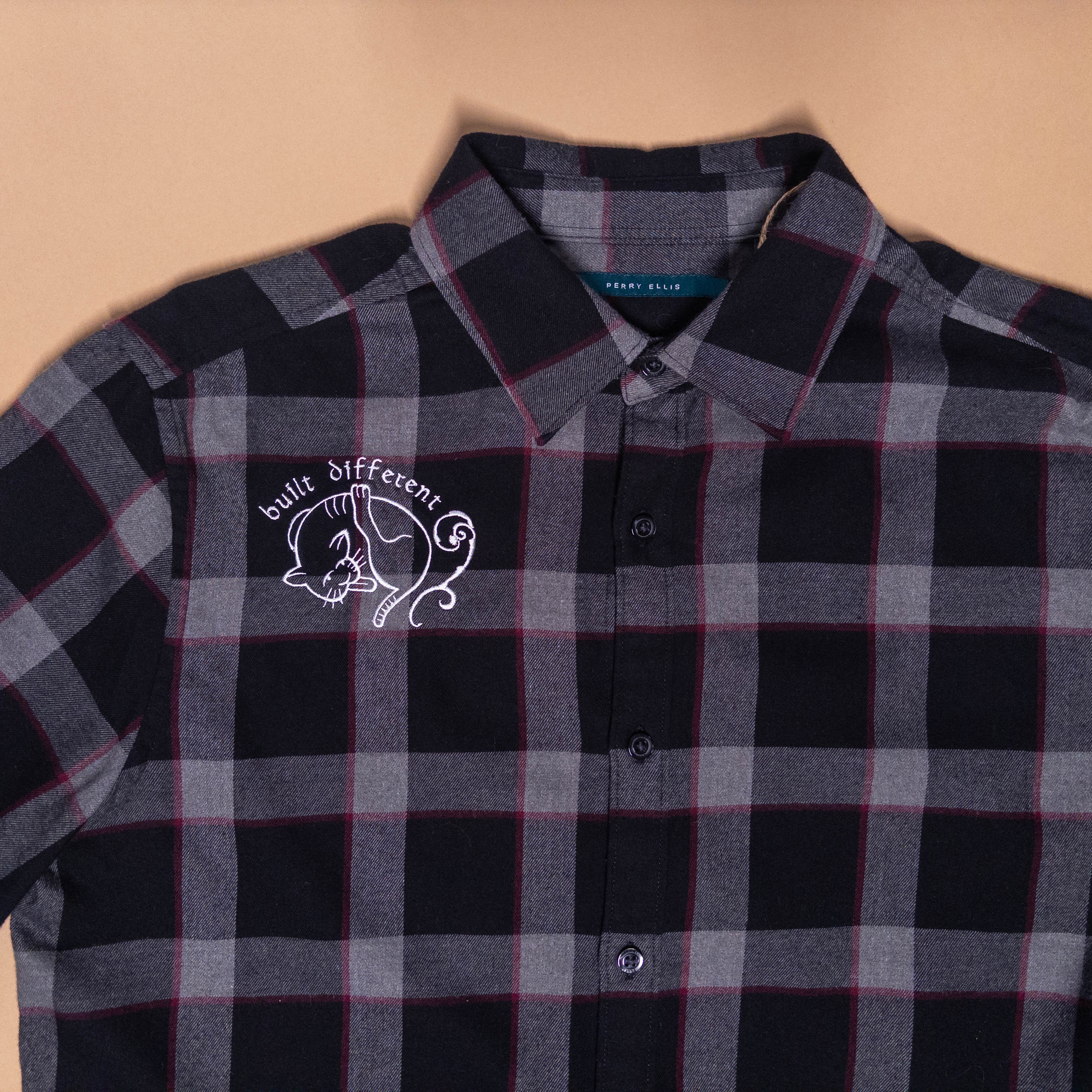 Medieval Cat Black Flannel Shirt