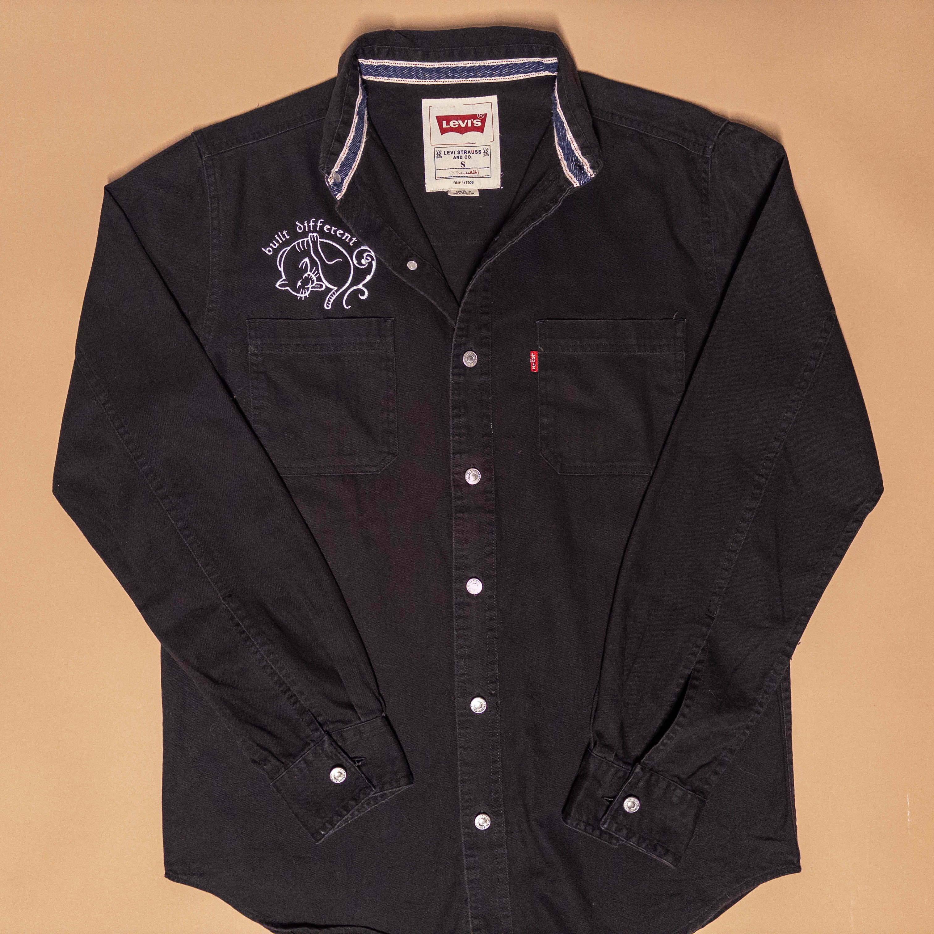 Vans Built Different Cat Denim Shirt