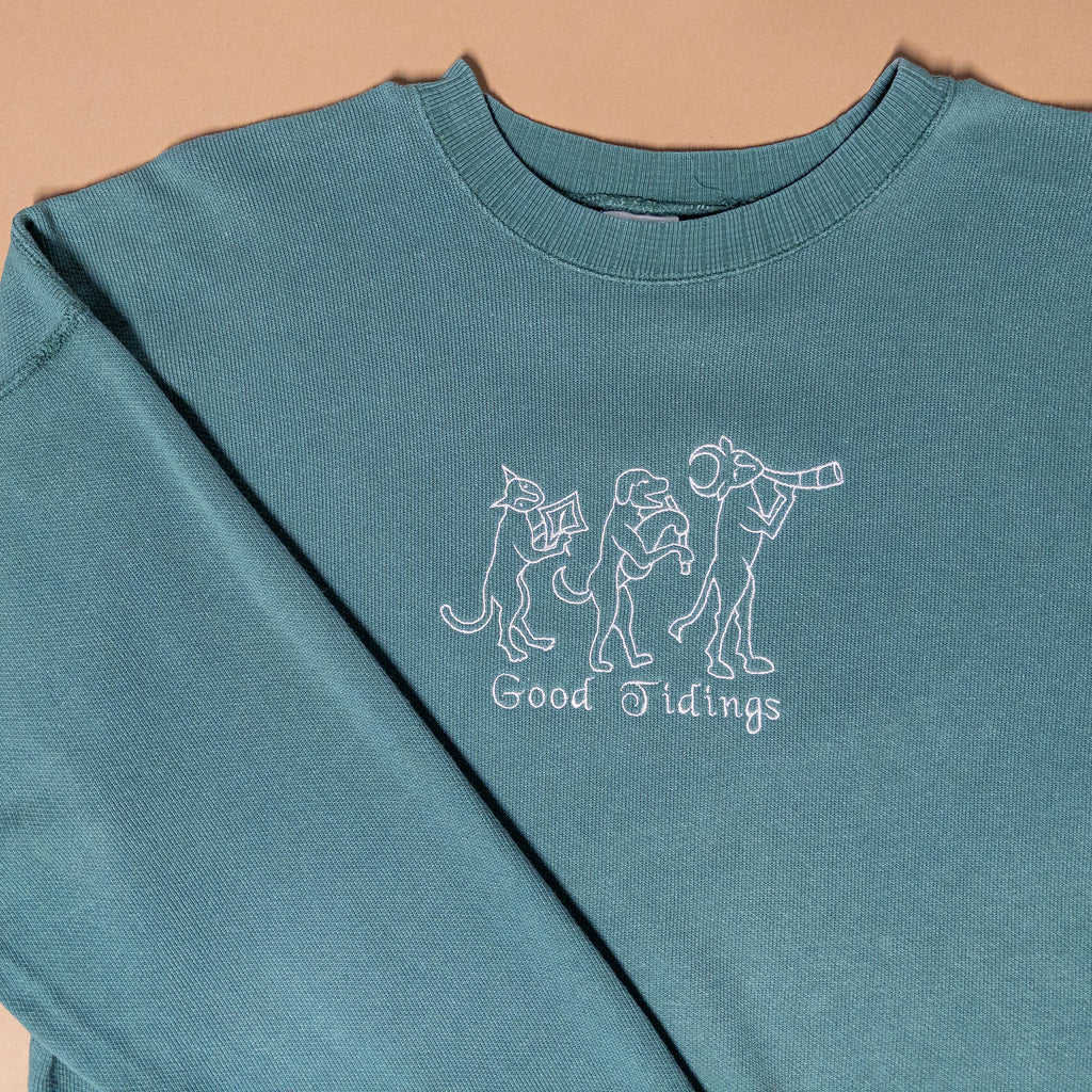 Medieval Parade Serene Green Crewneck