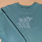 Medieval Parade Serene Green Crewneck