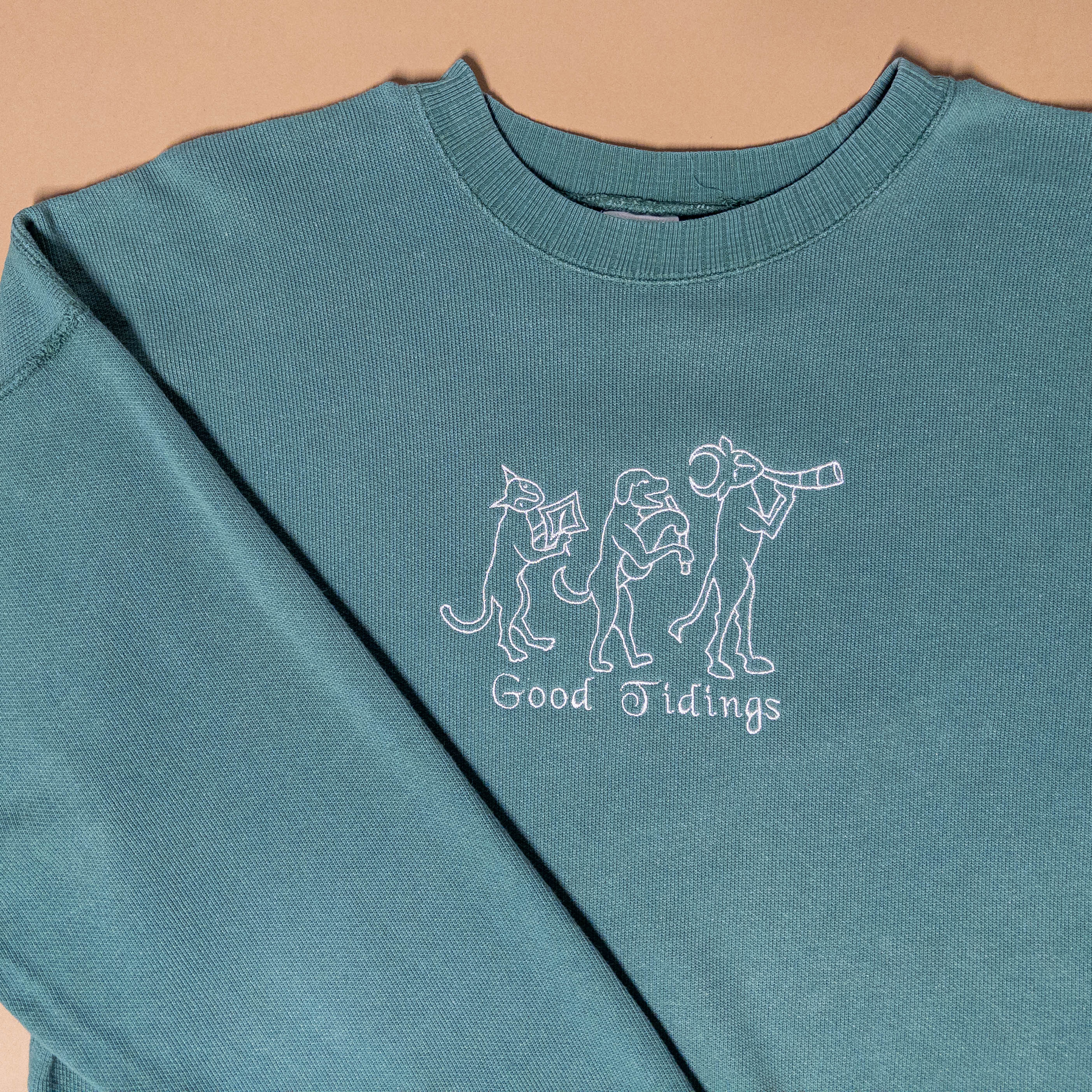 Medieval Parade Serene Green Crewneck