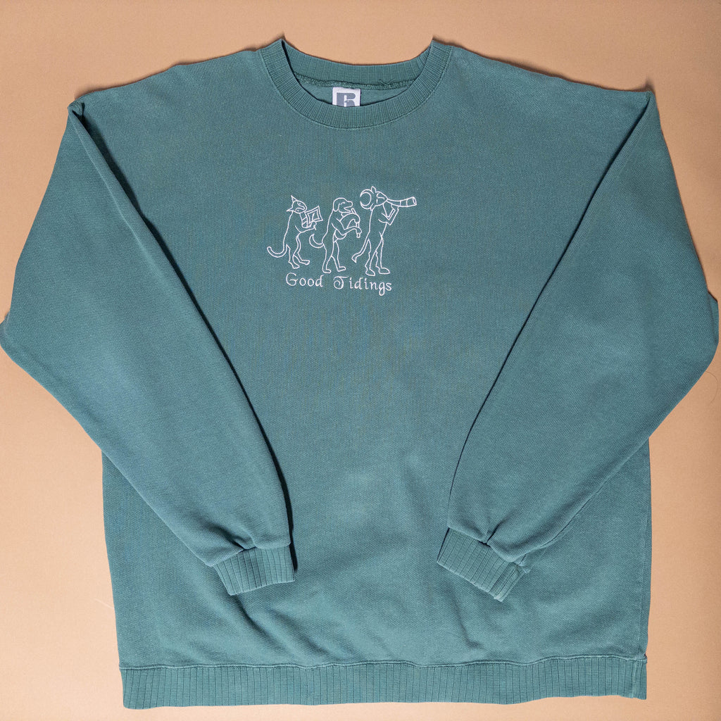 Medieval Parade Serene Green Crewneck
