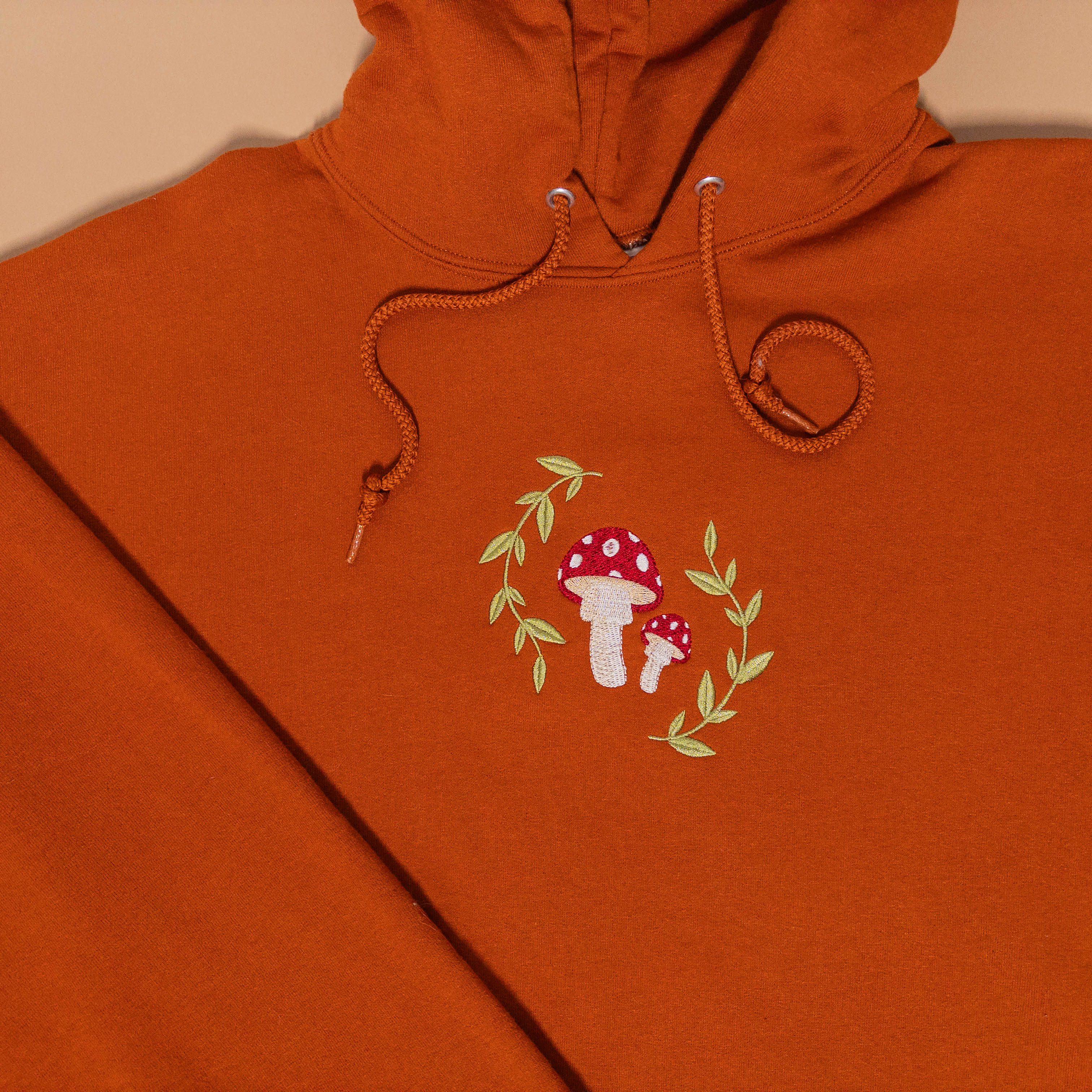 Mushroom Hoodie in Orange