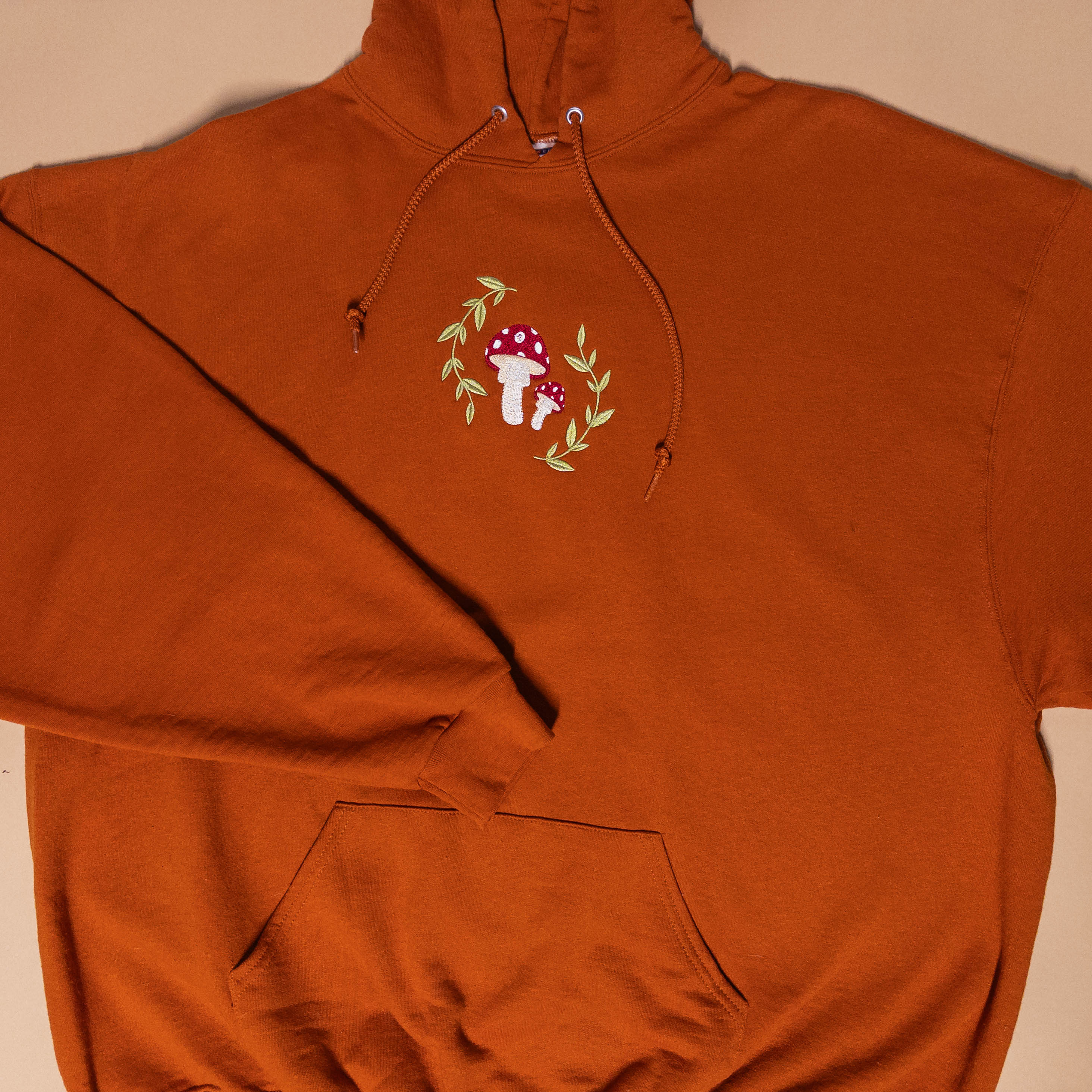 Mushroom Hoodie in Orange