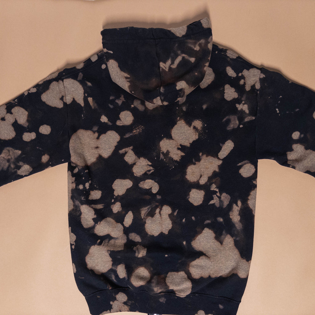 Bleached Hoodie with Eye Design