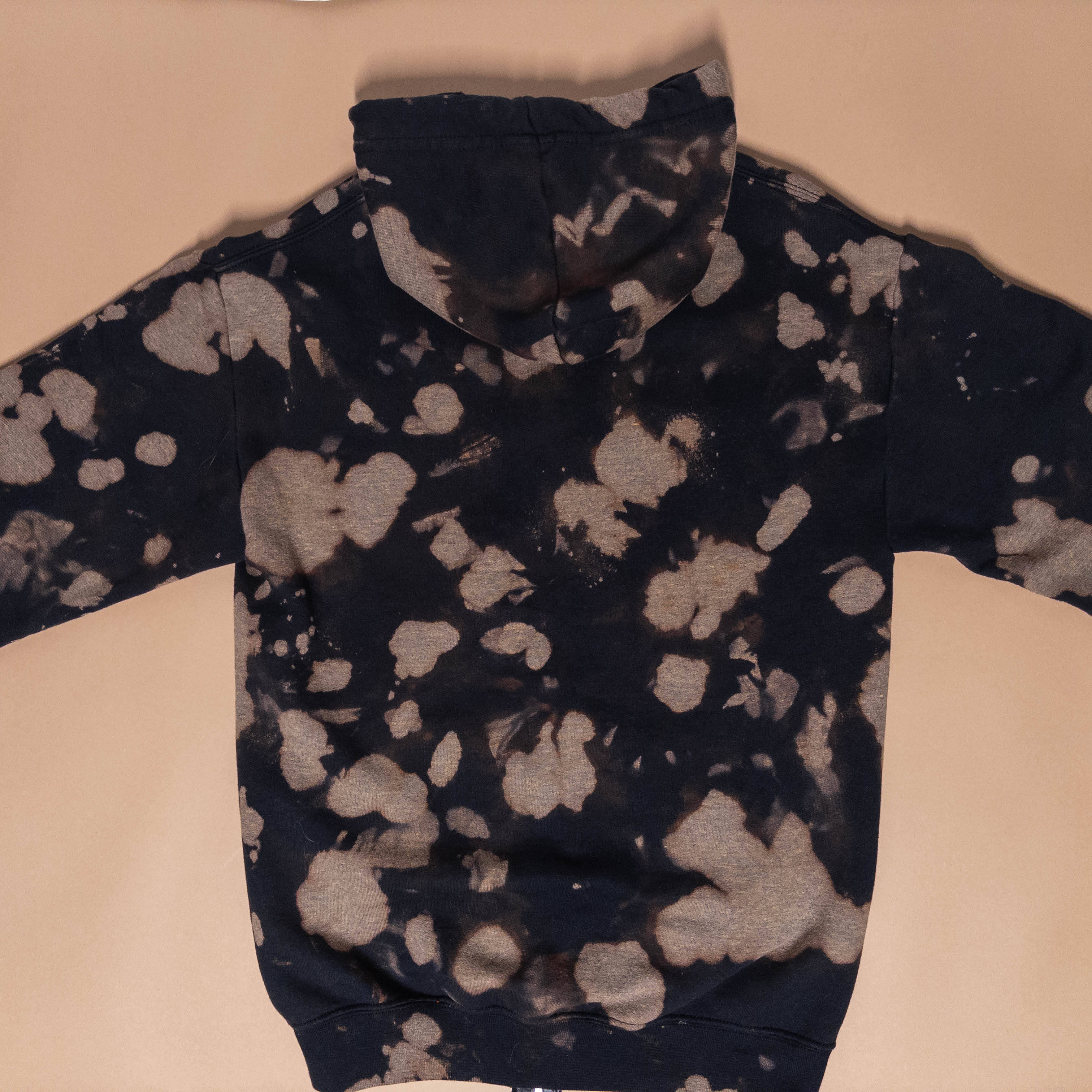 Bleached Hoodie with Eye Design