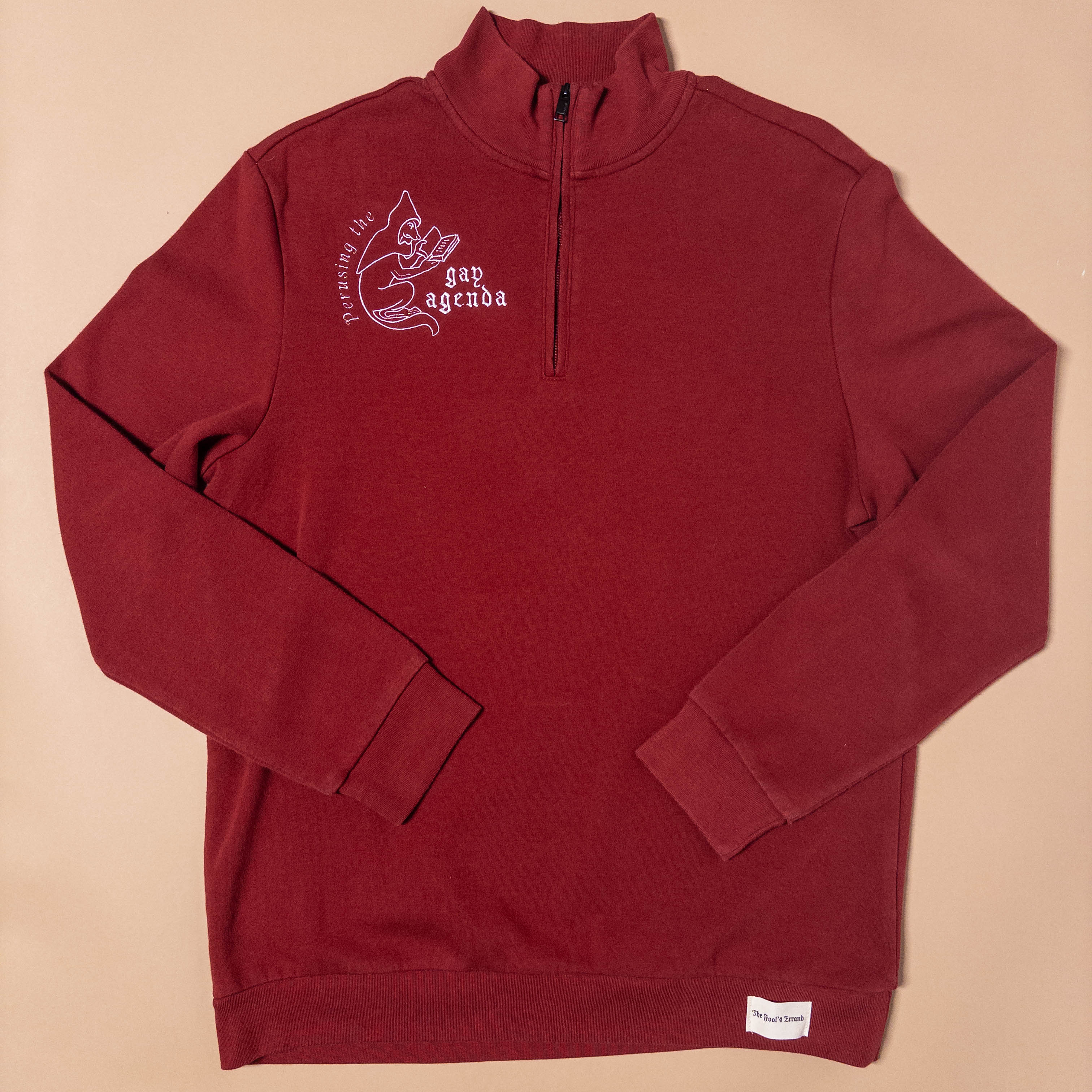 Gay Medieval Fox Quarter Zip Sweater