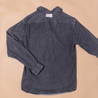 Trio of Teeth Gray Denim Shirt