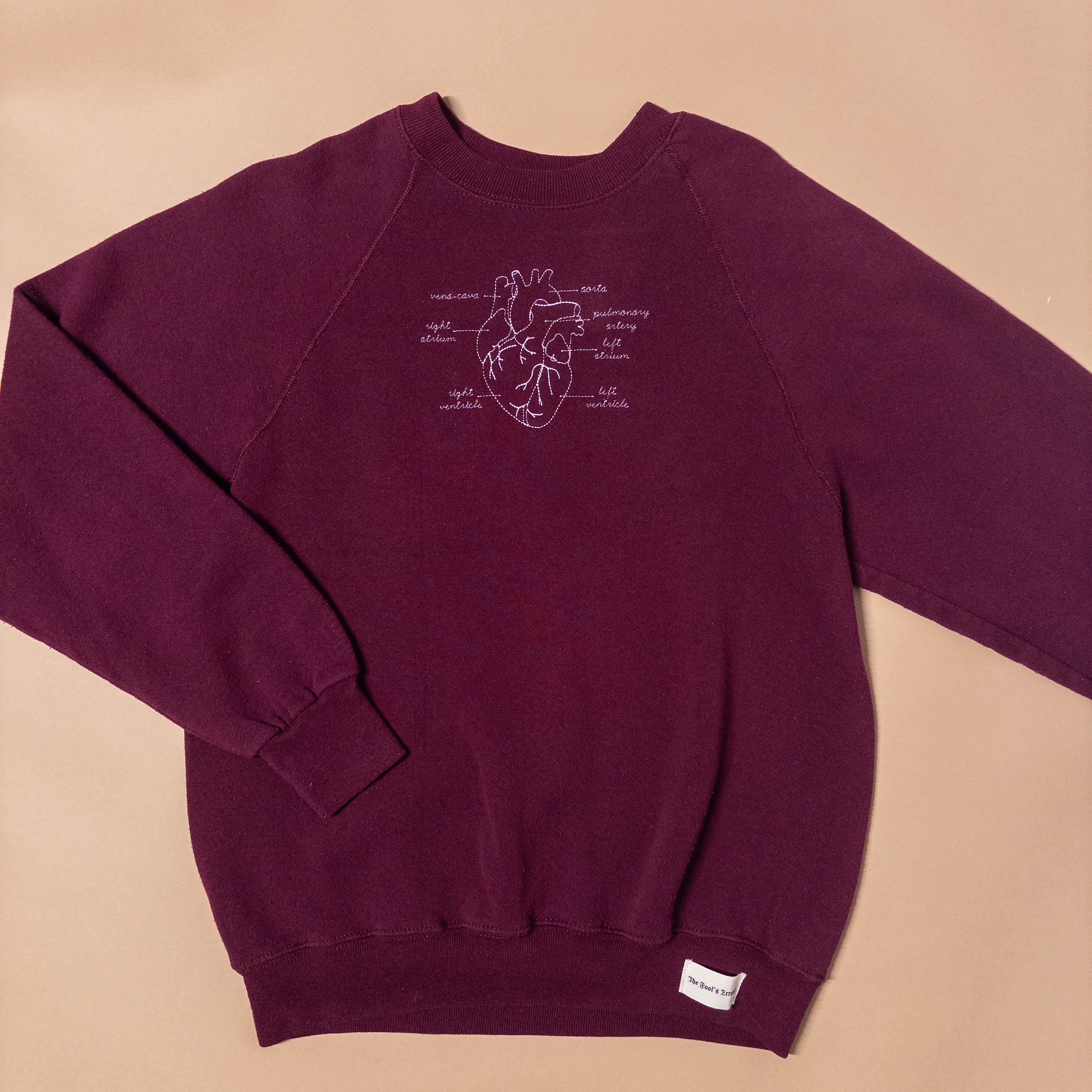 Anatomical Heart Sweatshirt in Red