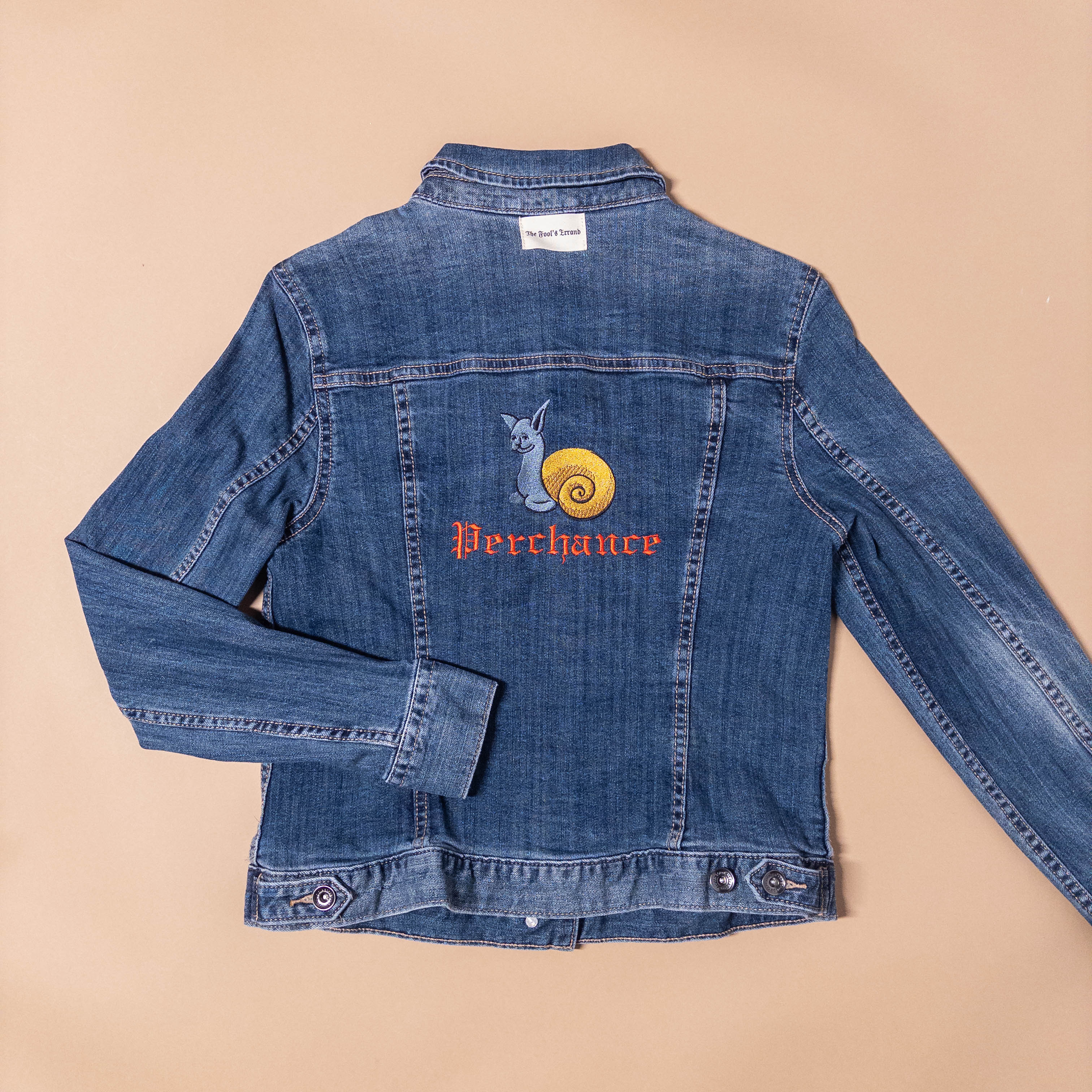 Medieval Snail Cat Jean Jacket