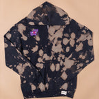Bleached Hoodie with Eye Design