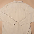 Mushroom Button-Up Shirt in Cream | XXL