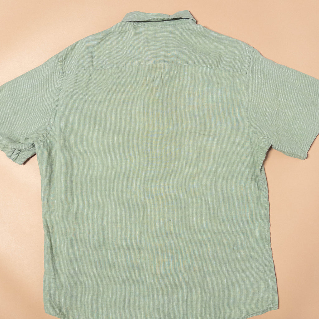 Medieval Snail Cat Linen Shirt | Medium