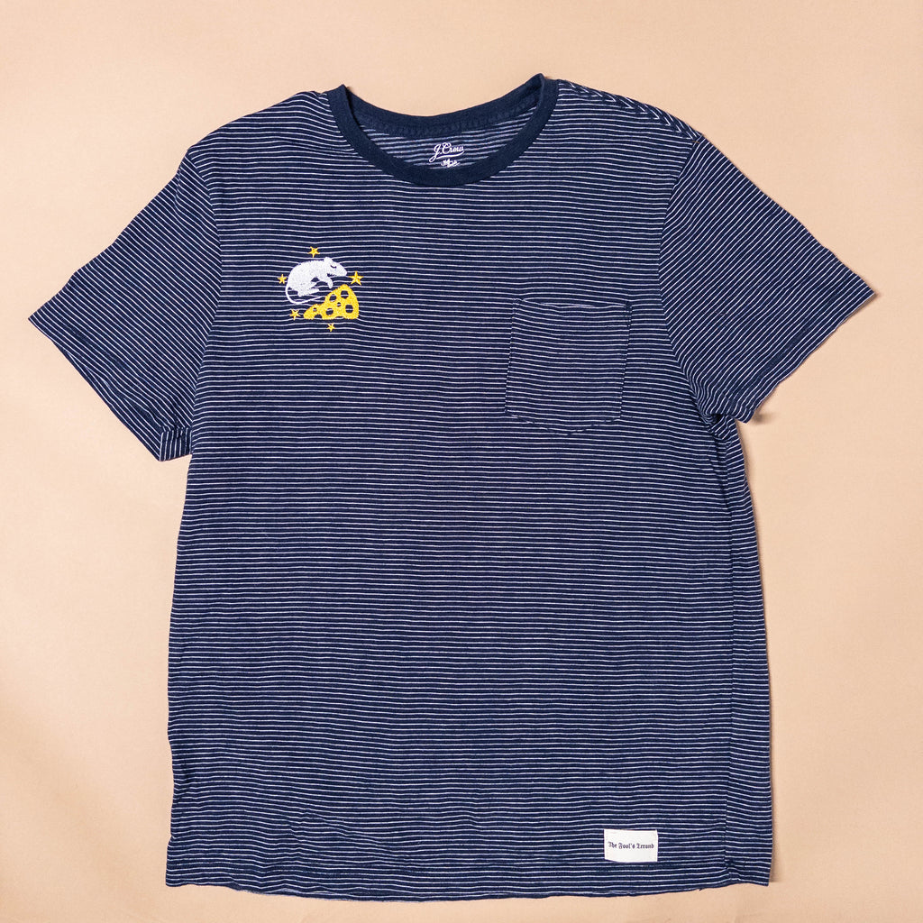Sleep Rat Tee in Blue Stripe | Medium