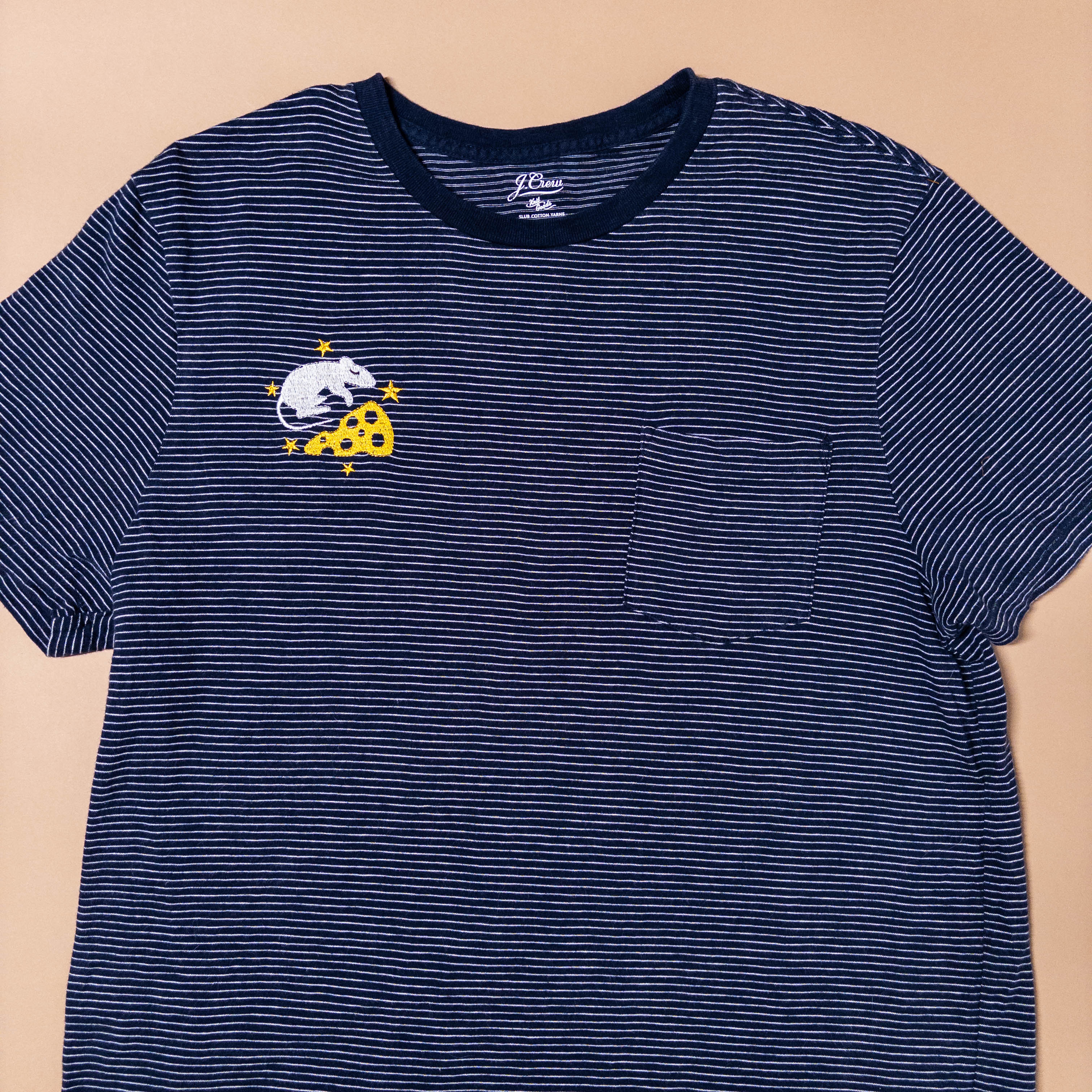 Sleep Rat Tee in Blue Stripe | Medium