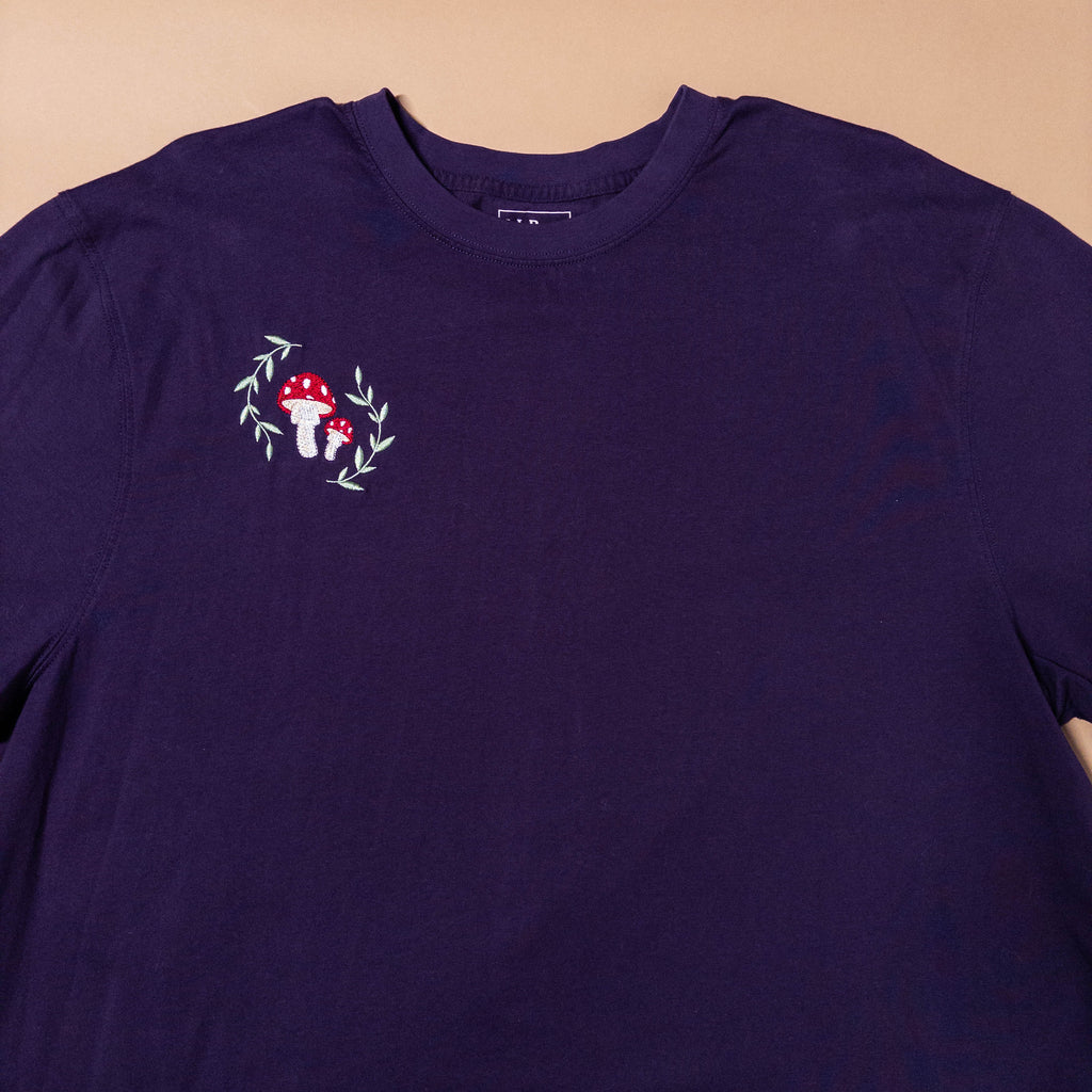 Purple Mushroom Tee | XL Tall