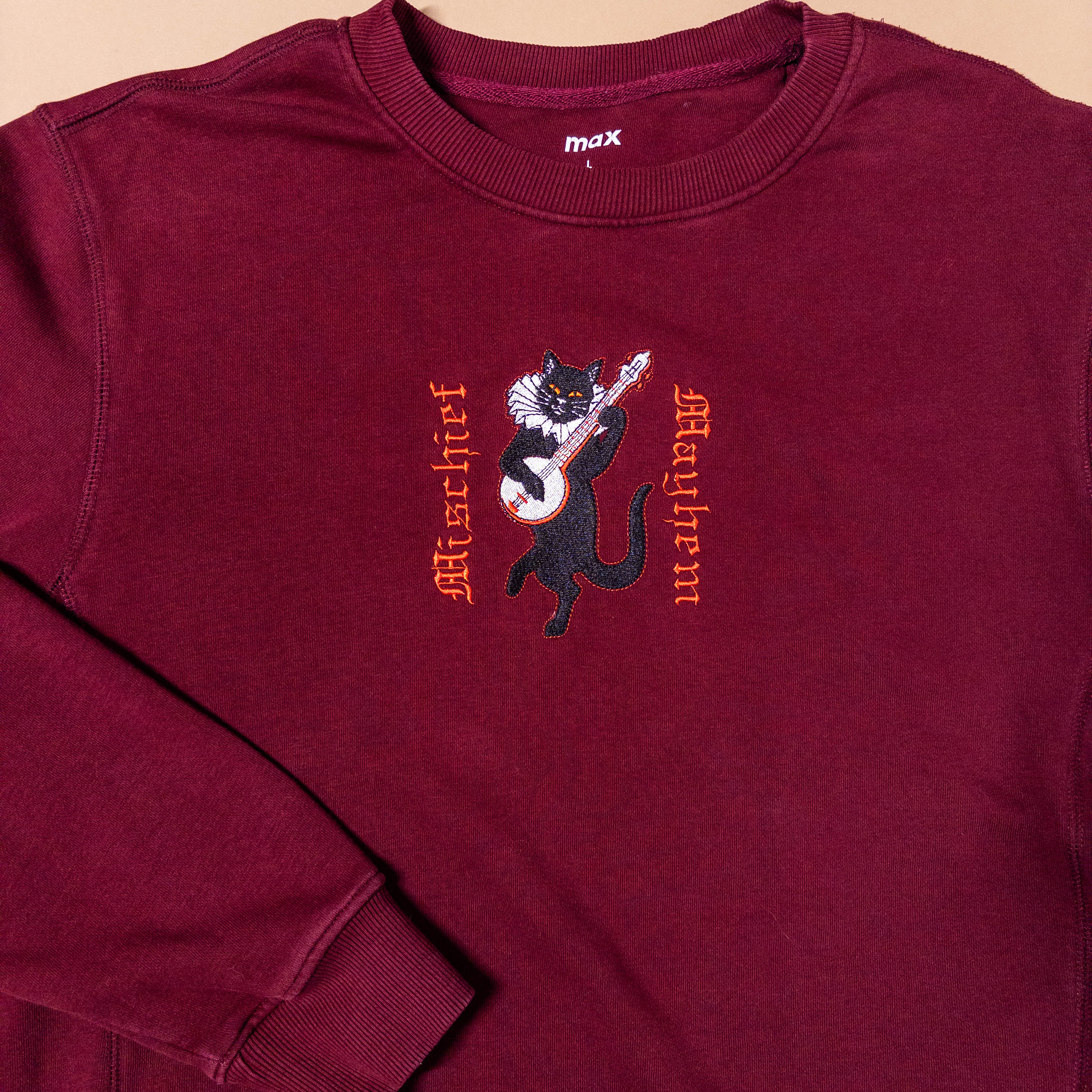 Mischief & Mayhem Jester Cat in Red | Medium