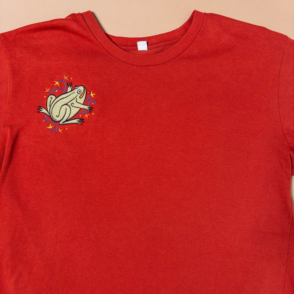 Medieval Frog Tee in Blood Orange | Medium