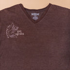 Fox Perusing Gay Agenda Tee in Brown Stripe | Large