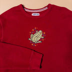 Medieval Frog Crewneck in Red | Large