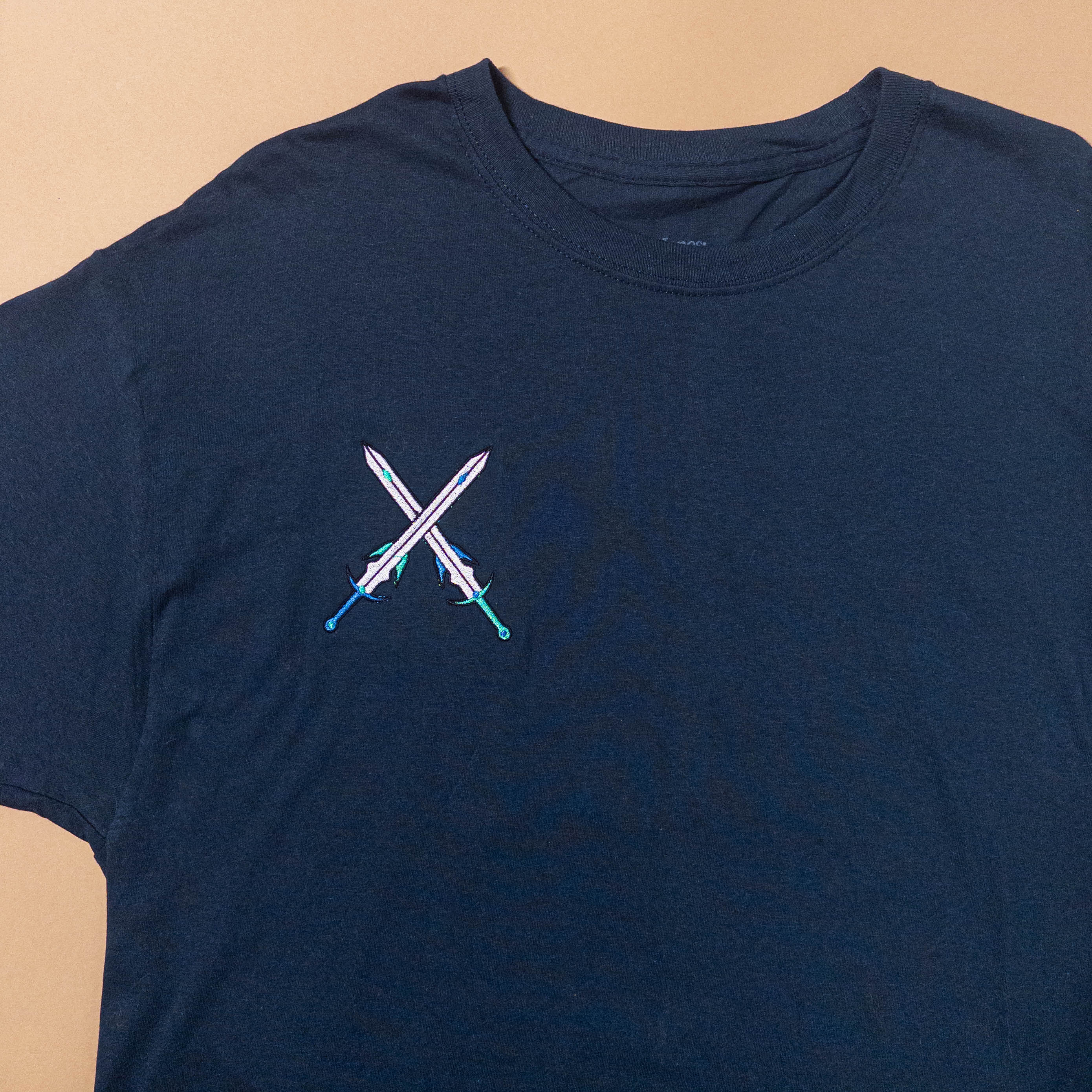 MLM Gay Pride Fantasy Swords in Navy | Large