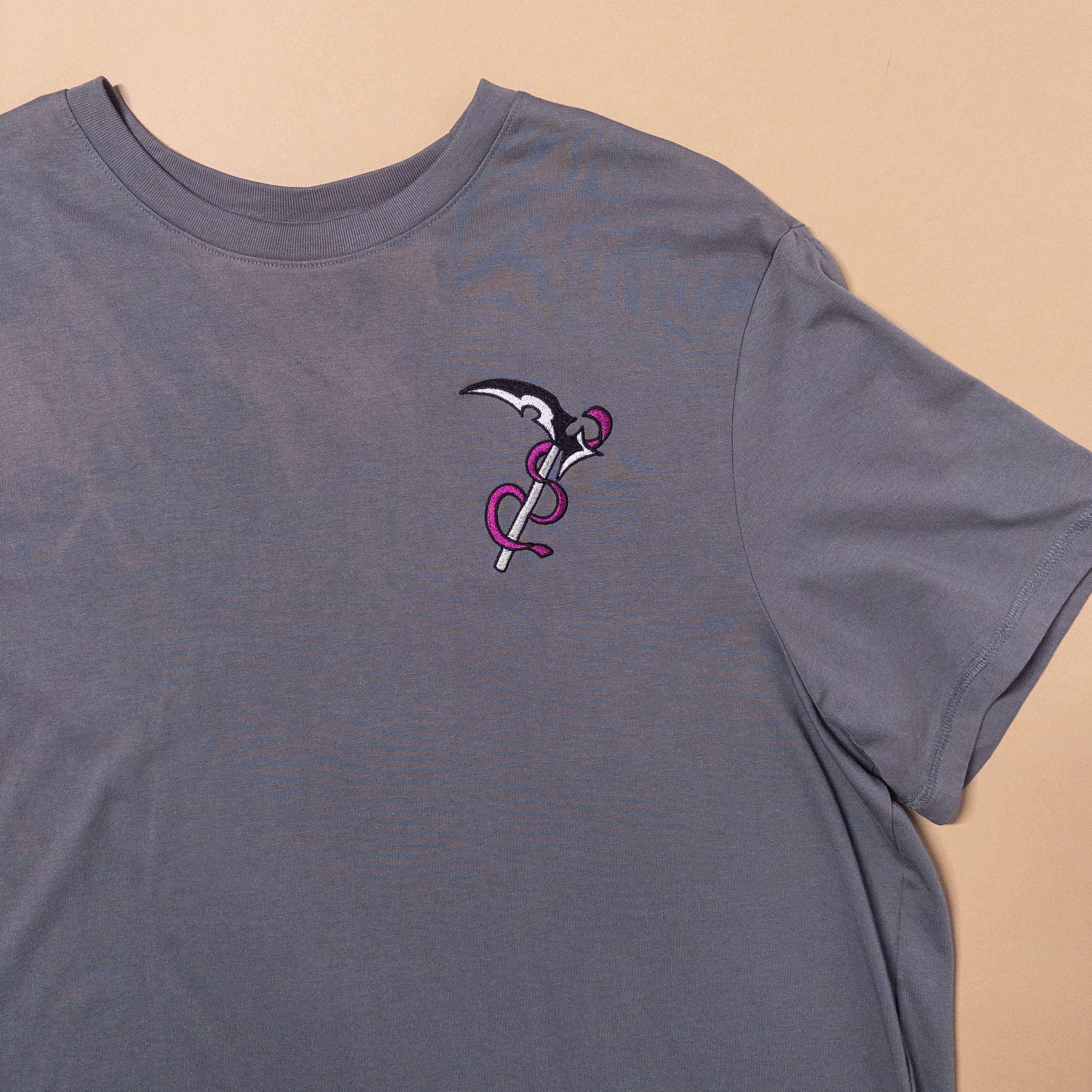 Asexual Pride Scythe in Bleached Gray | Large