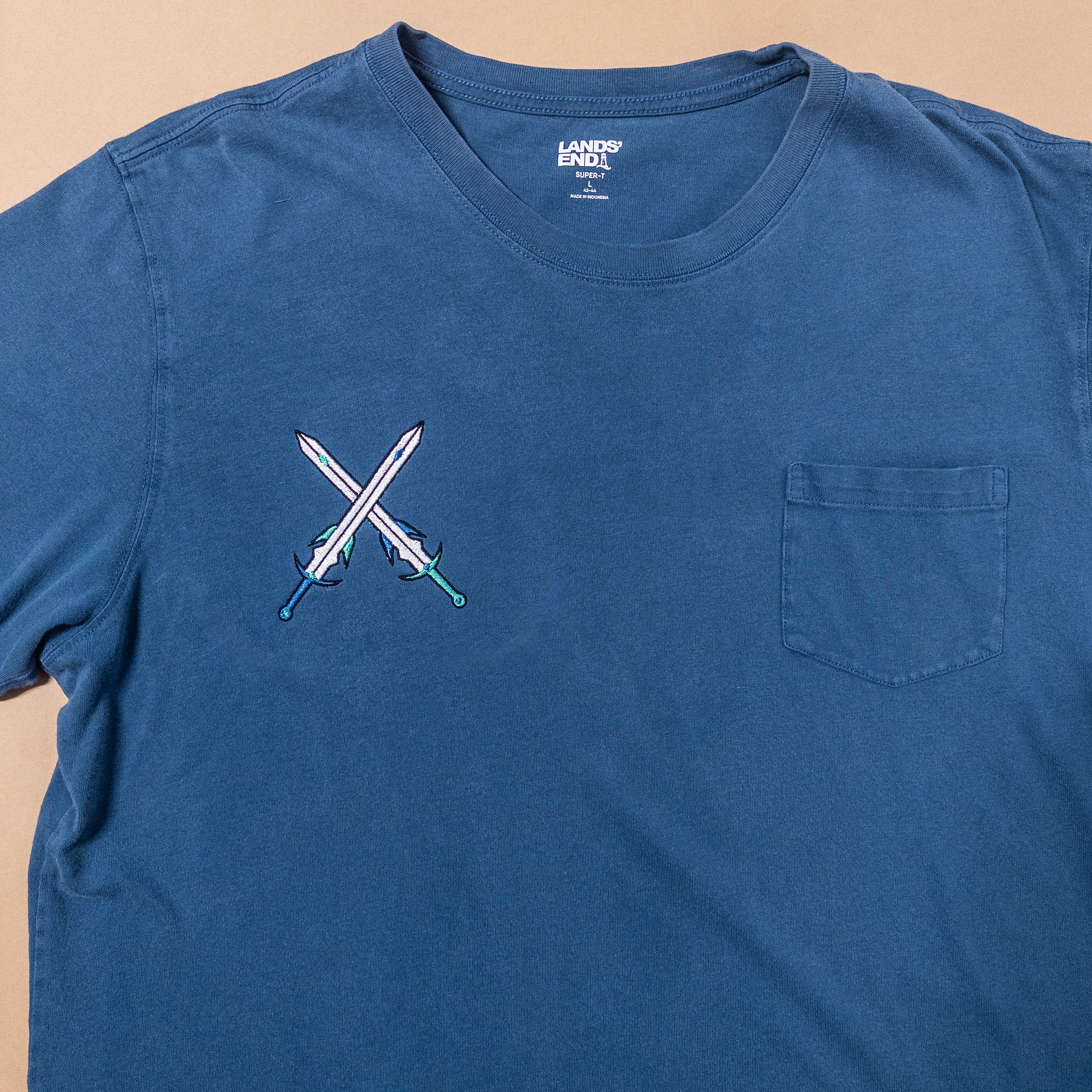 MLM Gay Pride Fantasy Swords in Medium Blue | Large