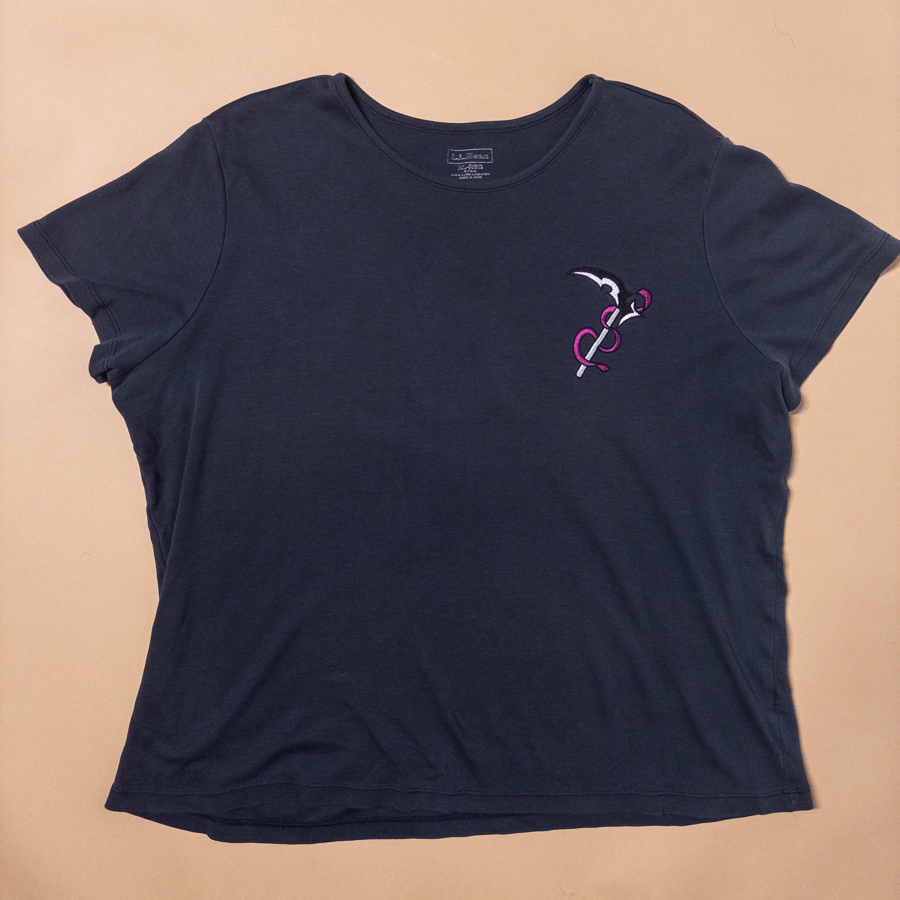 Asexual Pride Fantasy Scythe in Navy | Large