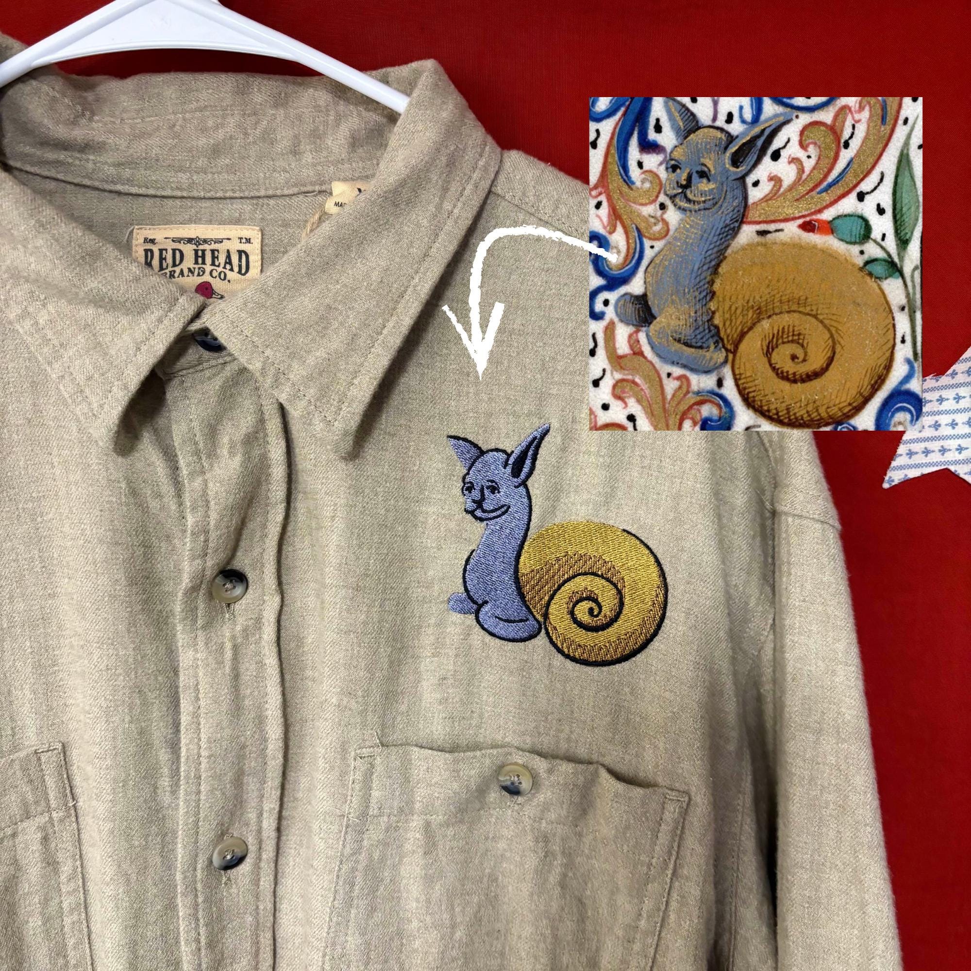 Medieval Peasant Snail Cat Shirt