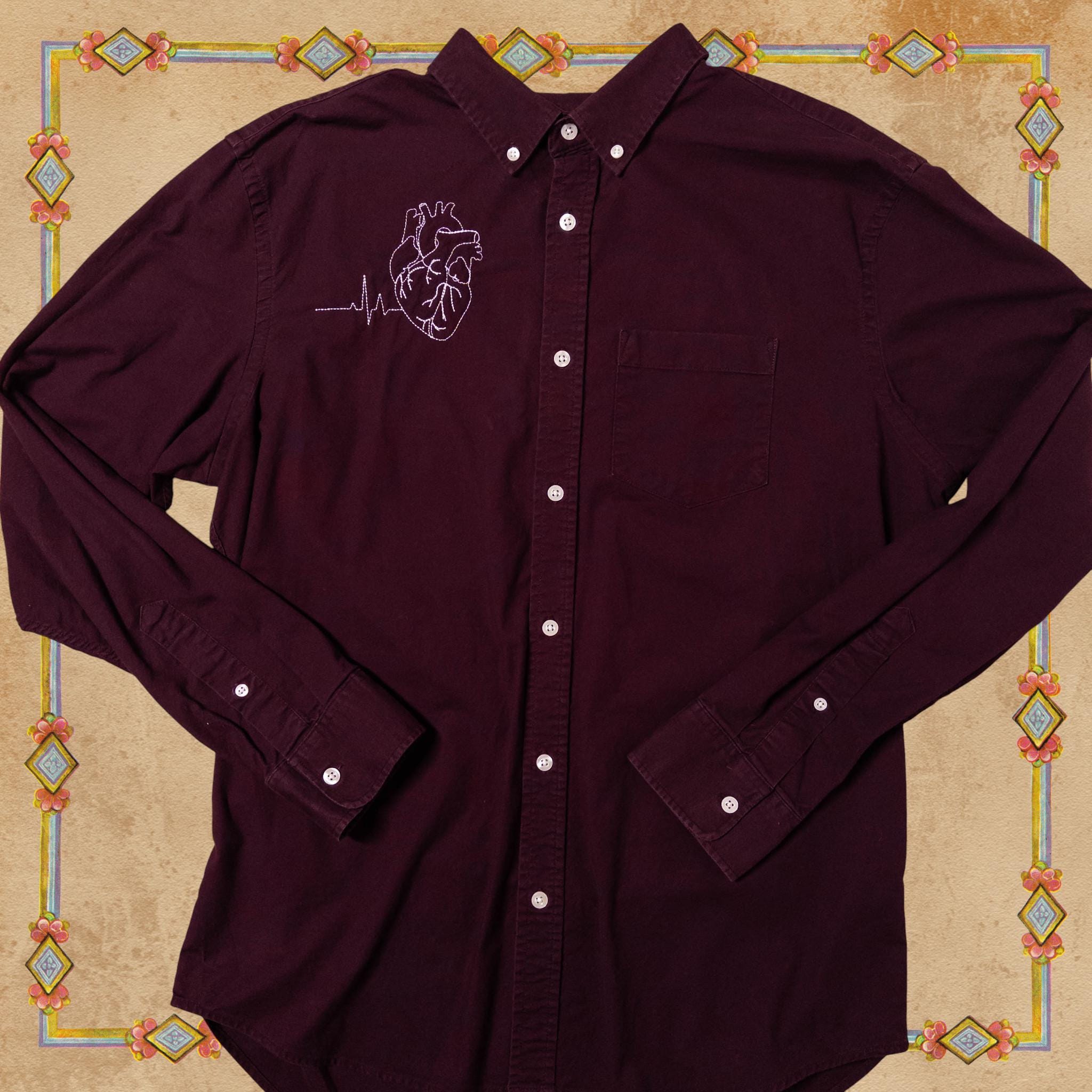 Heartbeat Button-Up Shirt