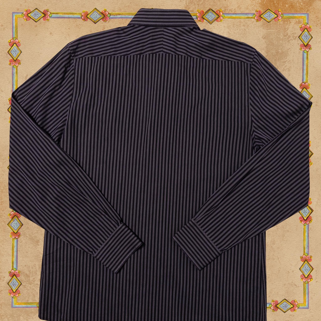 Stag Beetle Striped Button-Up Shirt